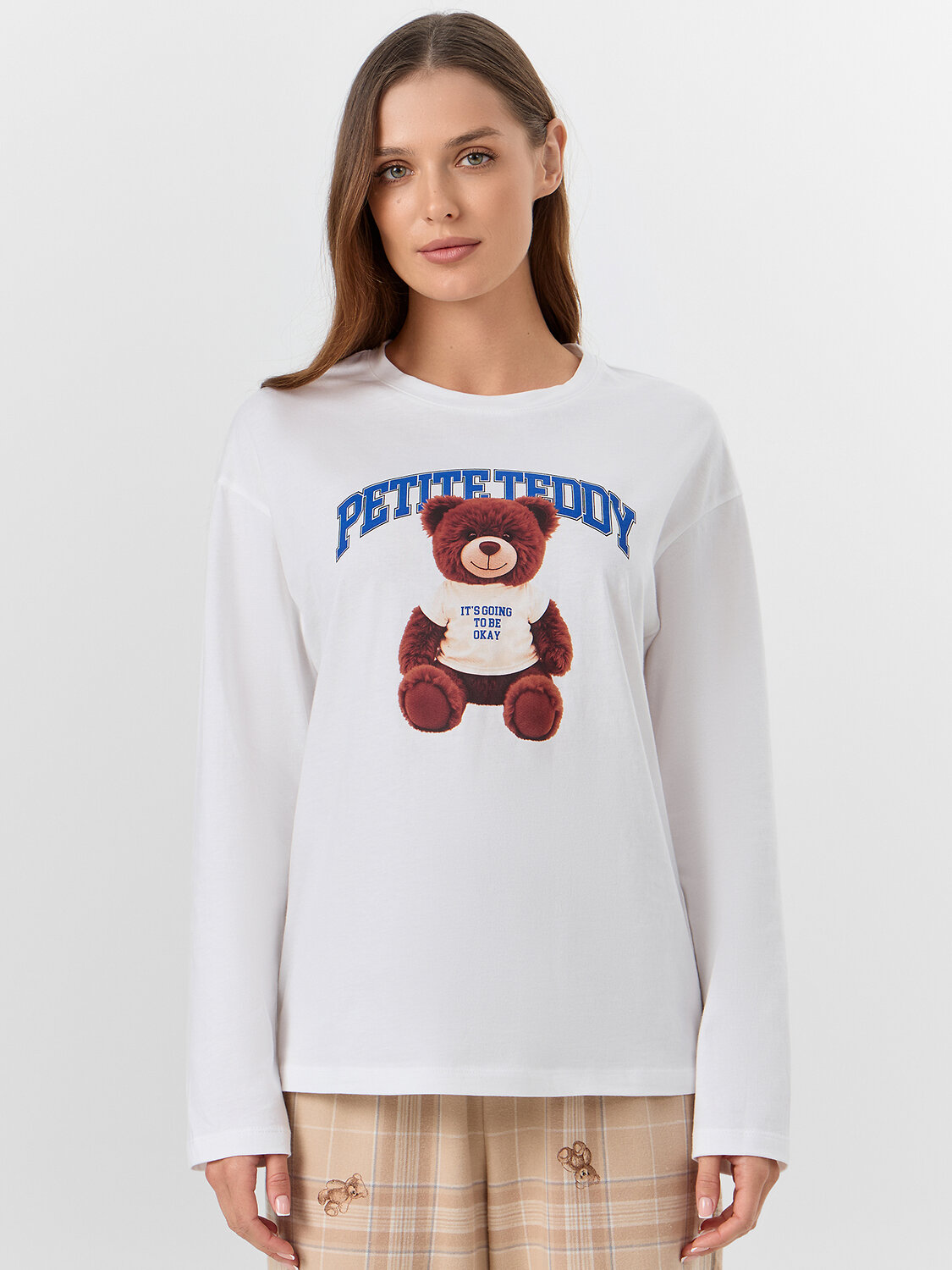 MARK FORMELLE Комплект 570838 592625 белый +клетка с мишки на песочном