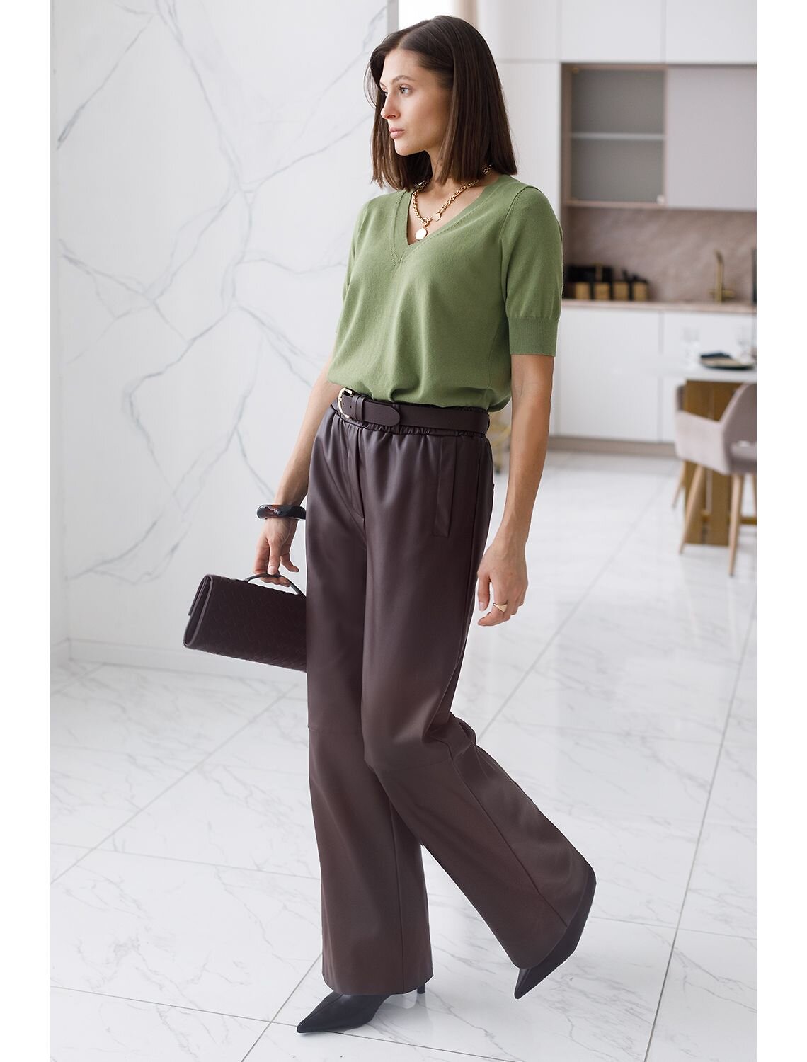 VILATTE Брюки 570897 D24.272 коричневый