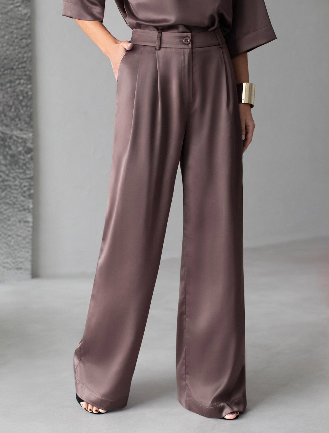 VILATTE Брюки 570900 D24.304 кофейный