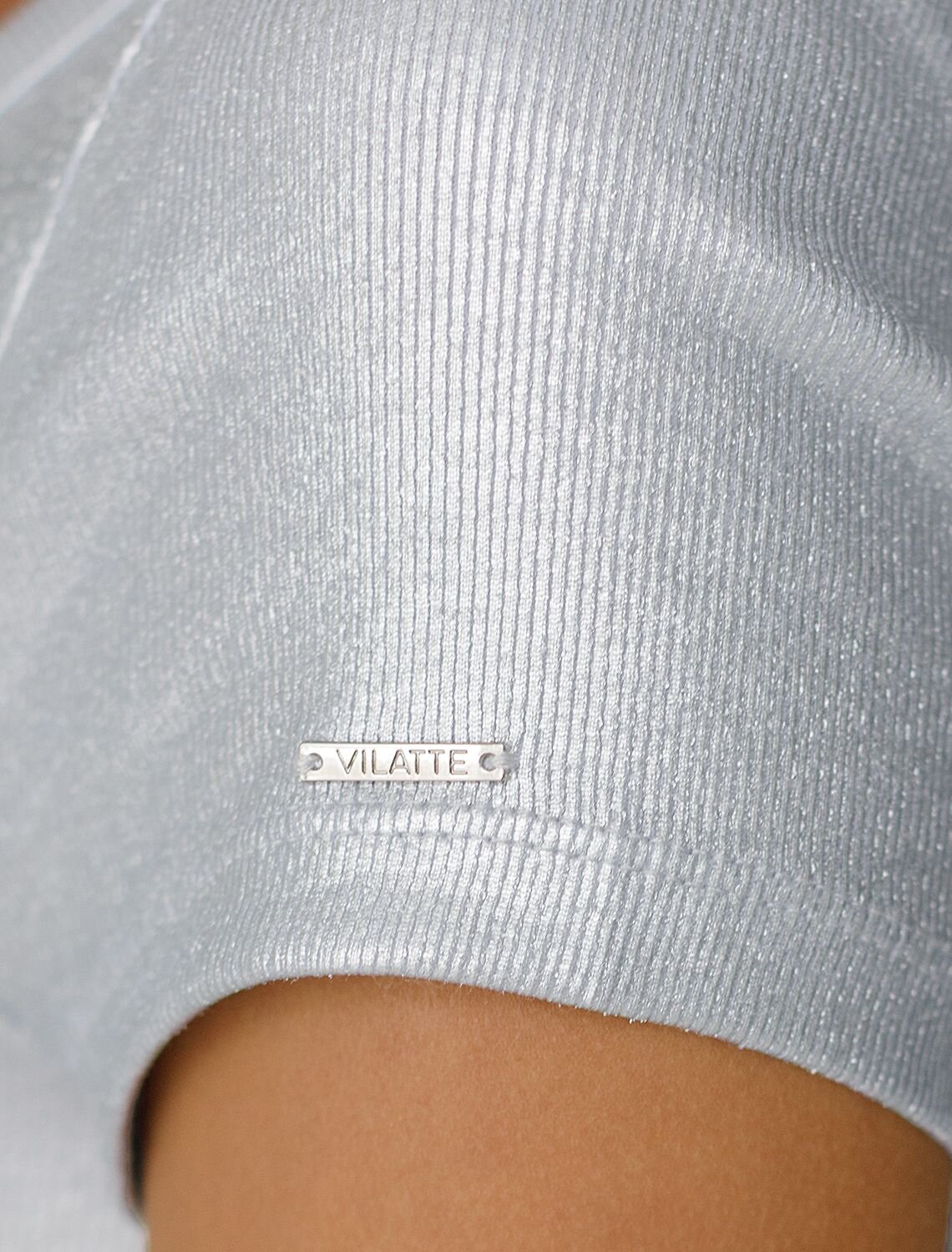 VILATTE Футболка 570926 D49.121 матовое серебро