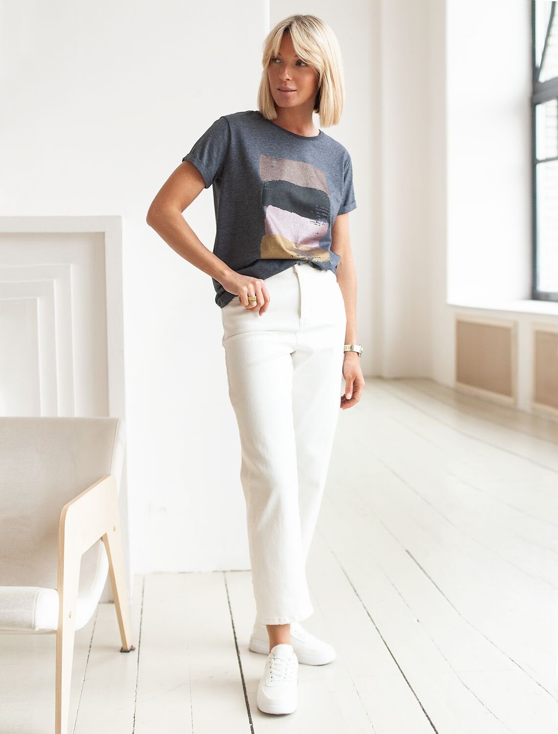 VILATTE Джинсы 570929 D54.266 белый