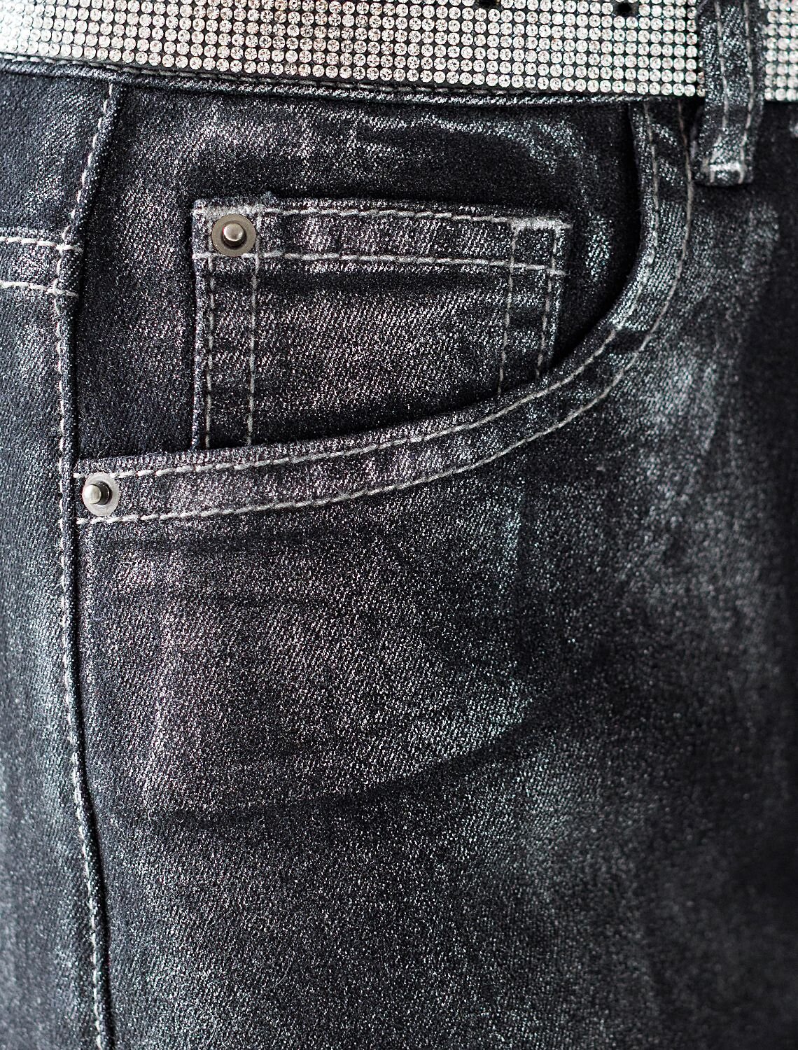 VILATTE Джинсы 570930 D54.311 черный-серебряный