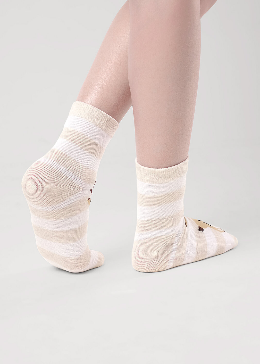 CLEVER Носки 570943 С4560 12-14,14-16 меланж бежевый