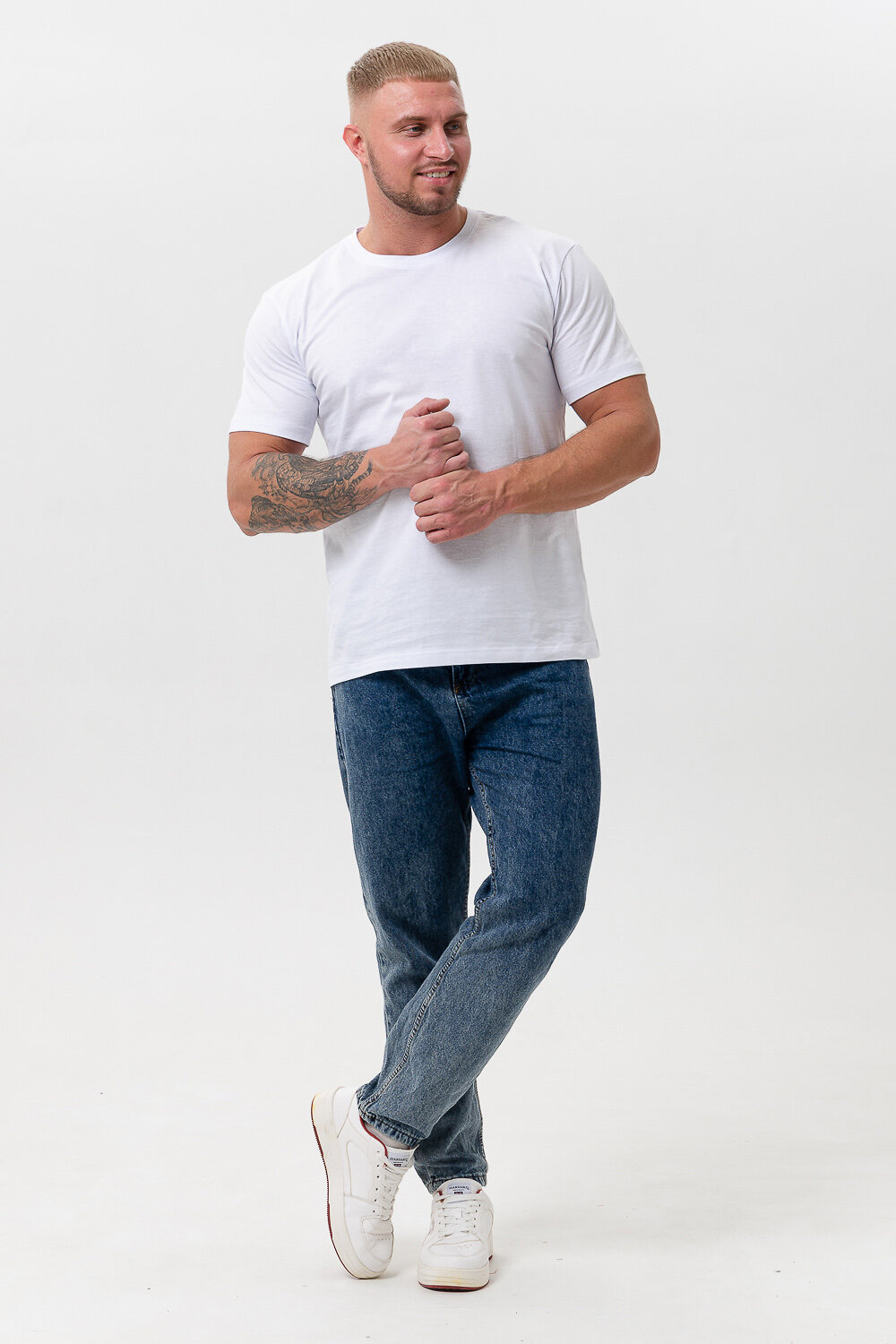 Натали Футболка 570947 8471 светло-серый, белый, черный