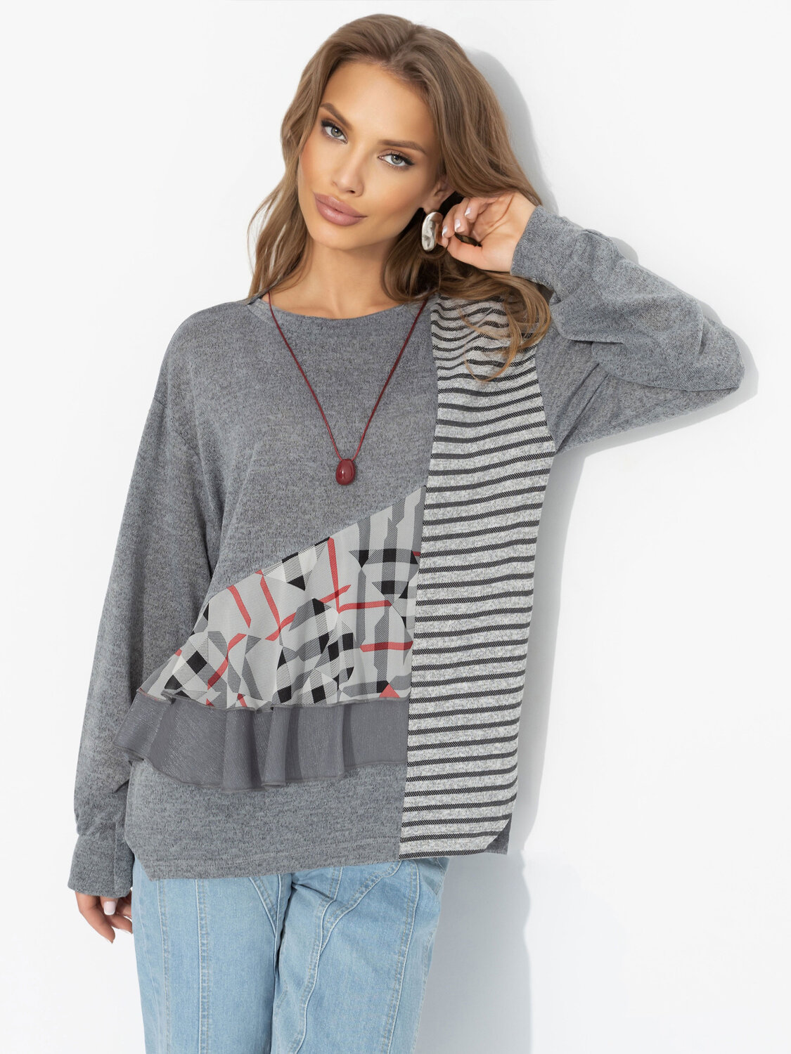 CHARUTTI Свитшот 570964 12388 Серый