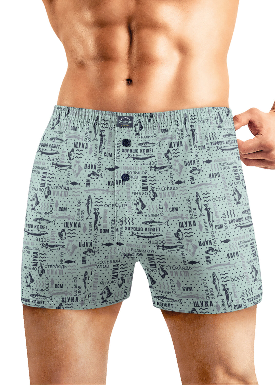 CLEVER Трусы 571001 MBX451731 св.зелёный/т.серый