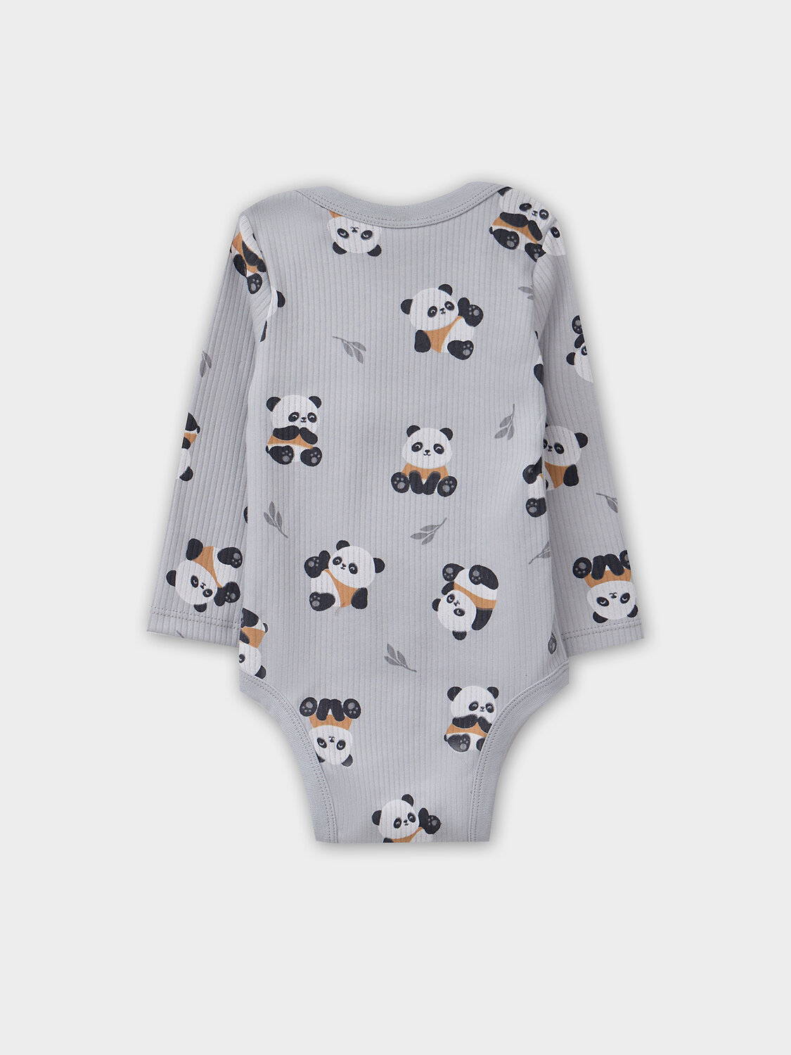 MARK FORMELLE Боди детское 571008 13018-2 пандочки на сером +лапки на охре