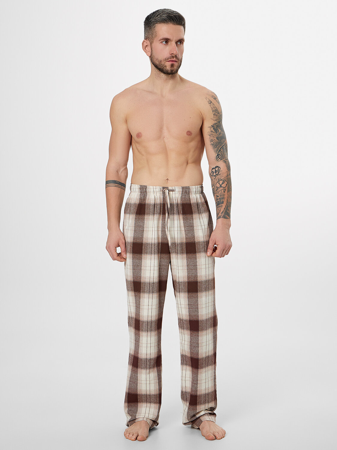 MARK FORMELLE Брюки 571014 581135 черная клетка на св.молочном