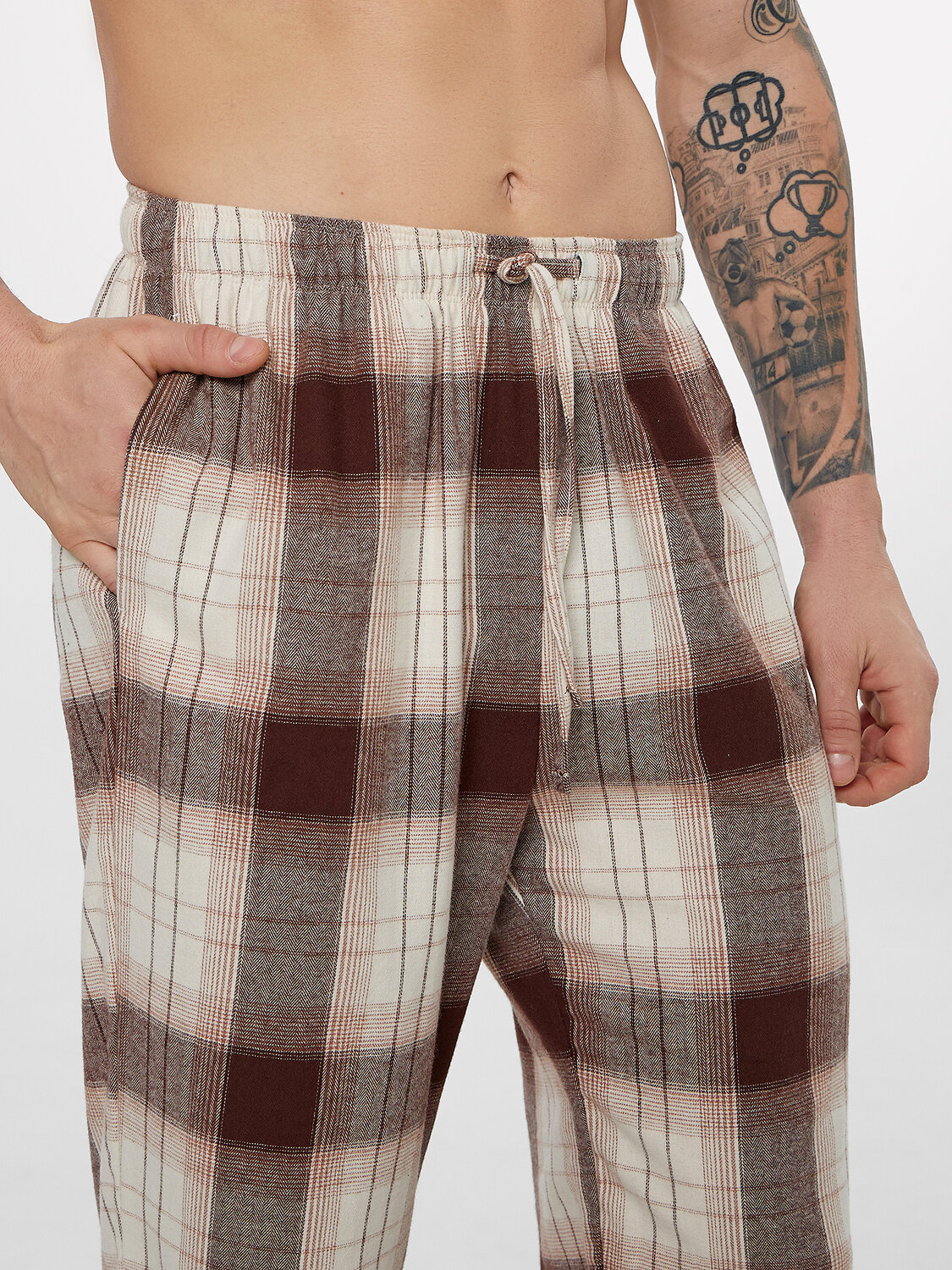 MARK FORMELLE Брюки 571014 581135 черная клетка на св.молочном