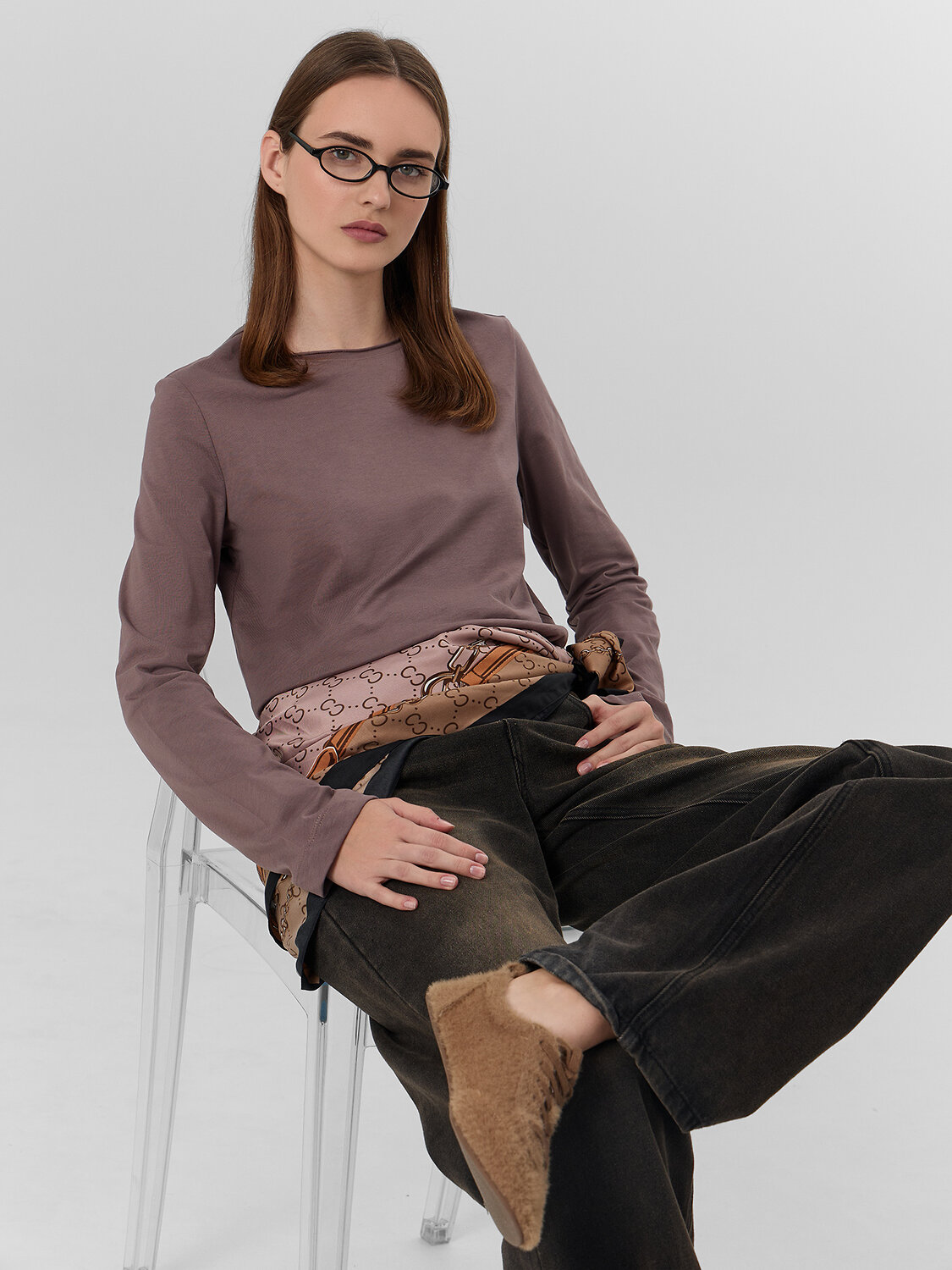 MARK FORMELLE Лонгслив 571047 122967 кофейный