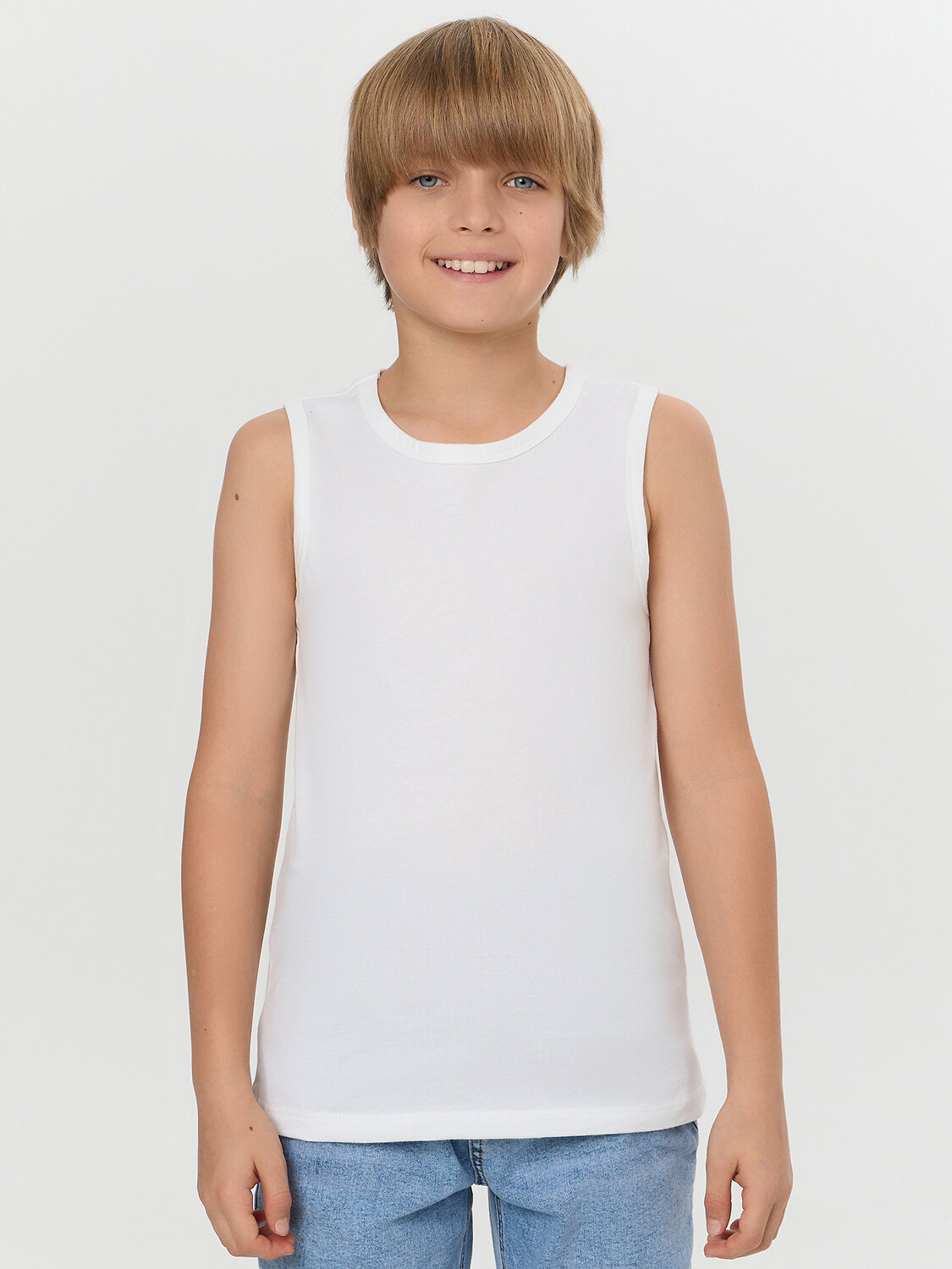 MARK FORMELLE Майка 571049 423344-2 белый +т.серый