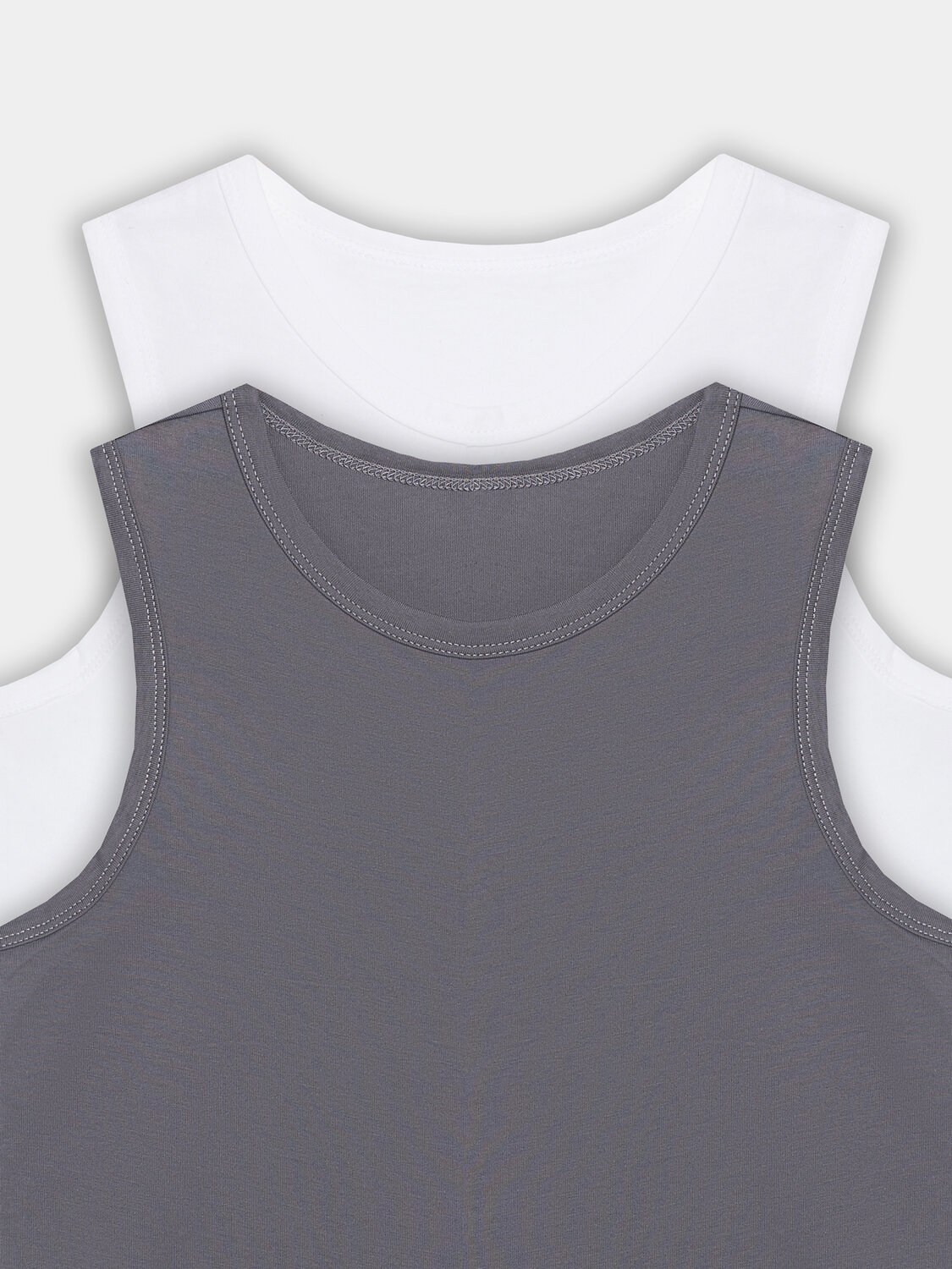 MARK FORMELLE Майка 571049 423344-2 белый +т.серый