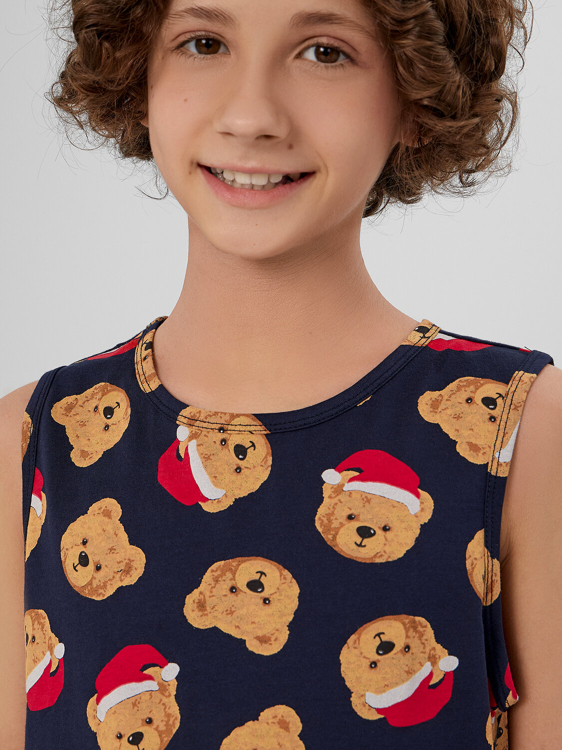 MARK FORMELLE Майка 571051 423344-2 красный +праздничные медвежата на синем