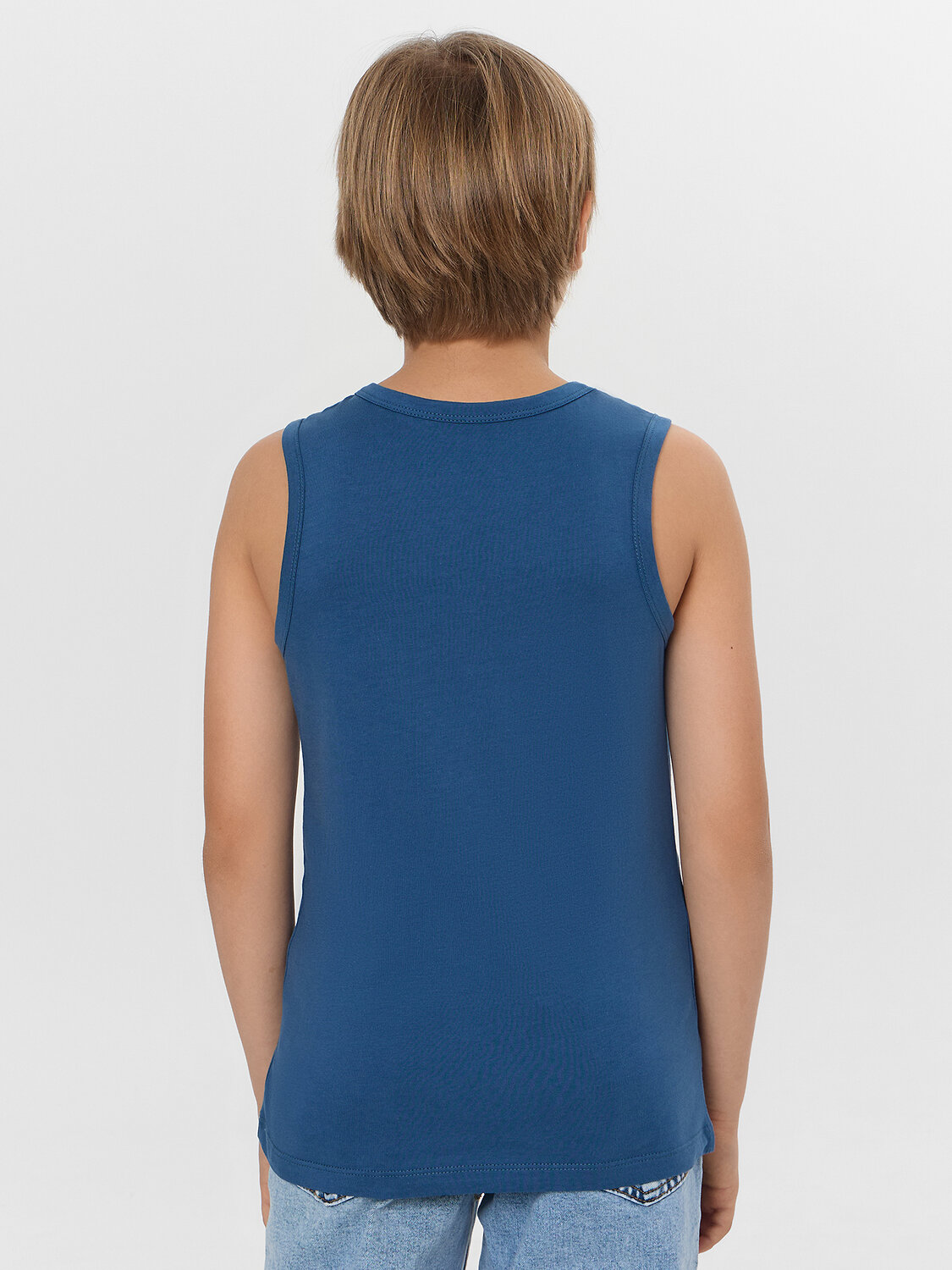 MARK FORMELLE Майка 571052 423344-2 синий +мотоциклы на св.сером меланже