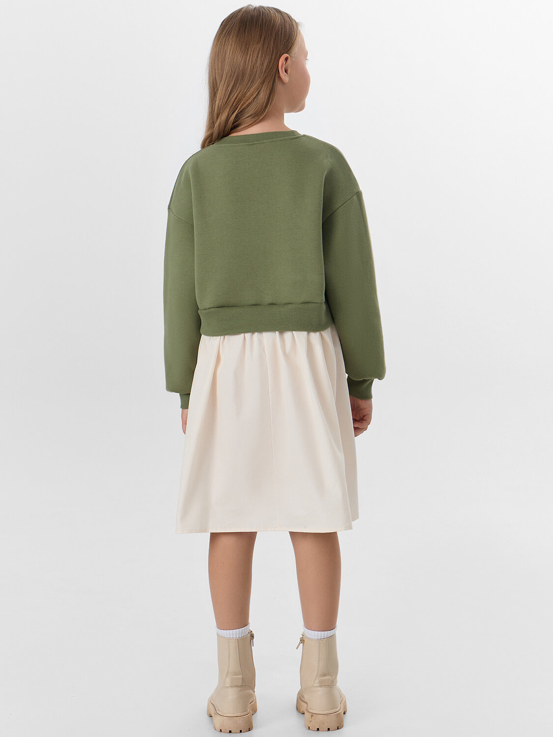 MARK FORMELLE Платье 571066 157974 зеленый +молочный +печать