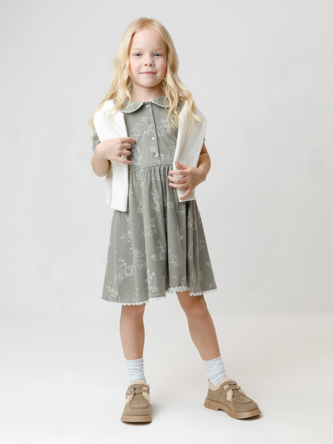 CROCKID Платье 571138 КР 5932 зеленый