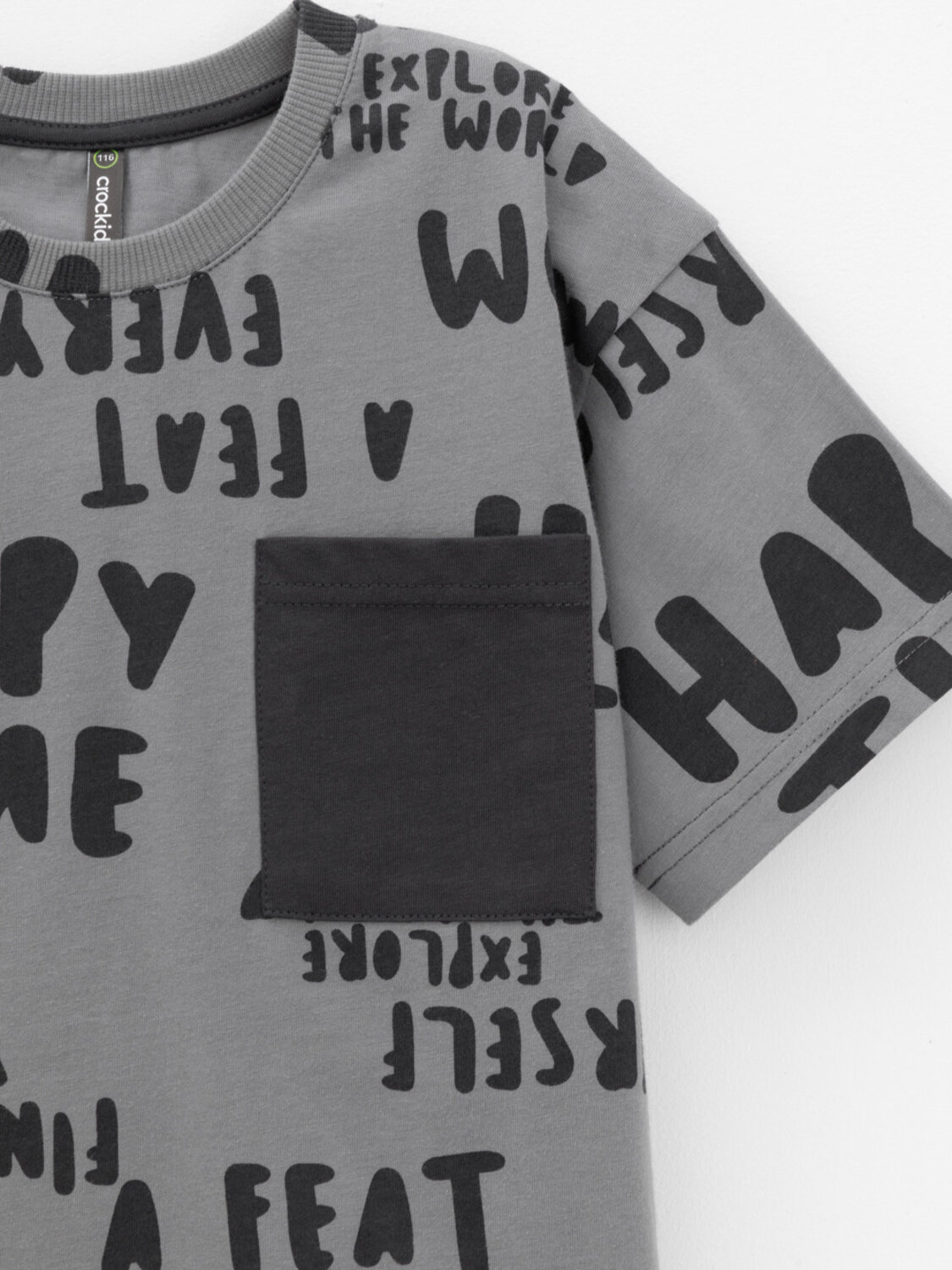 CROCKID Футболка 571171 КР 302845 темно-серый