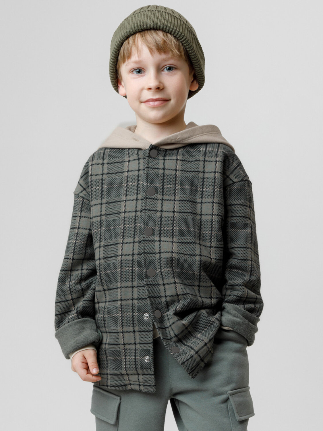 CROCKID Рубашка 571263 КР 302780 зеленый