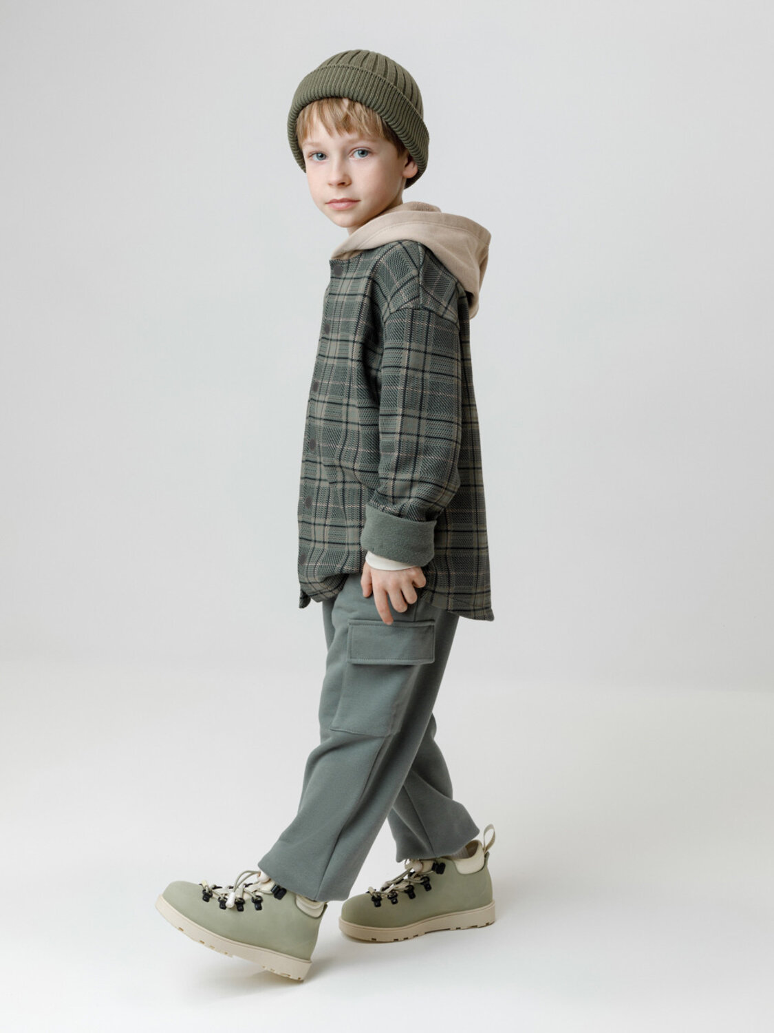 CROCKID Рубашка 571263 КР 302780 зеленый