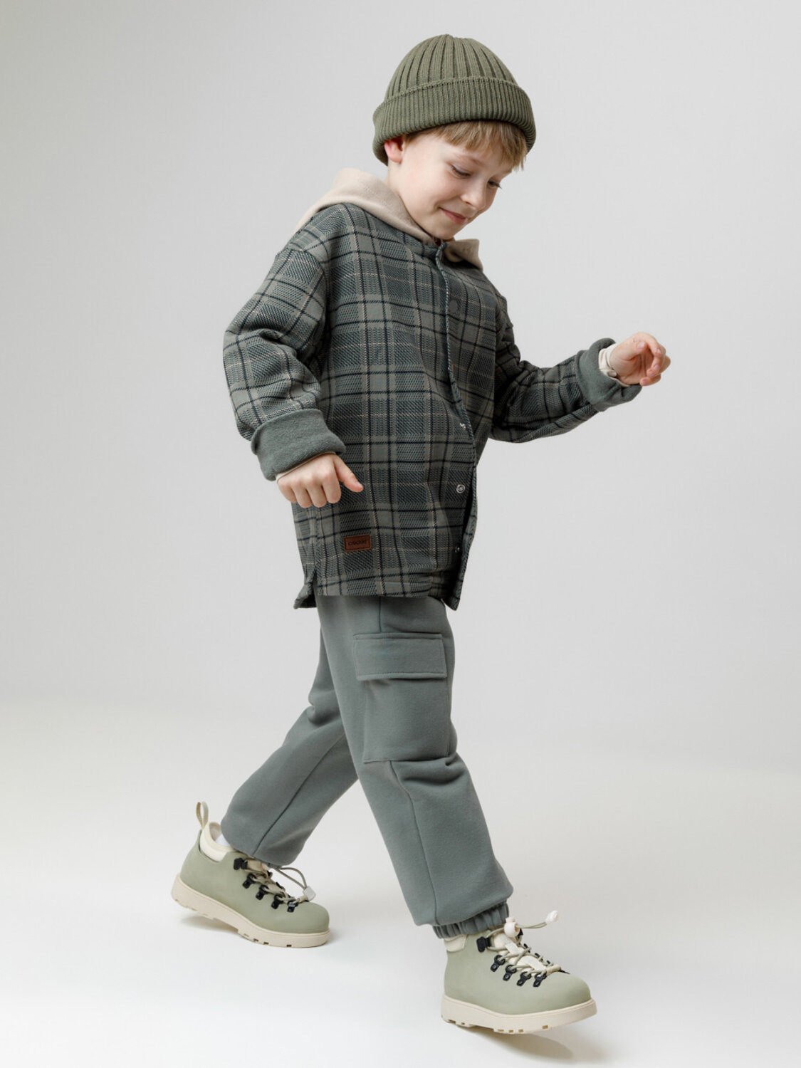 CROCKID Рубашка 571263 КР 302780 зеленый