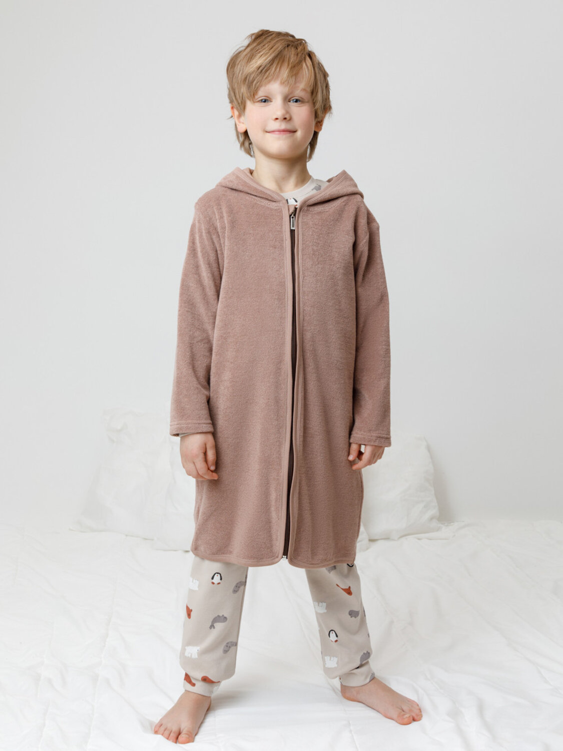 CROCKID Халат 571395 К 5801 коричневый