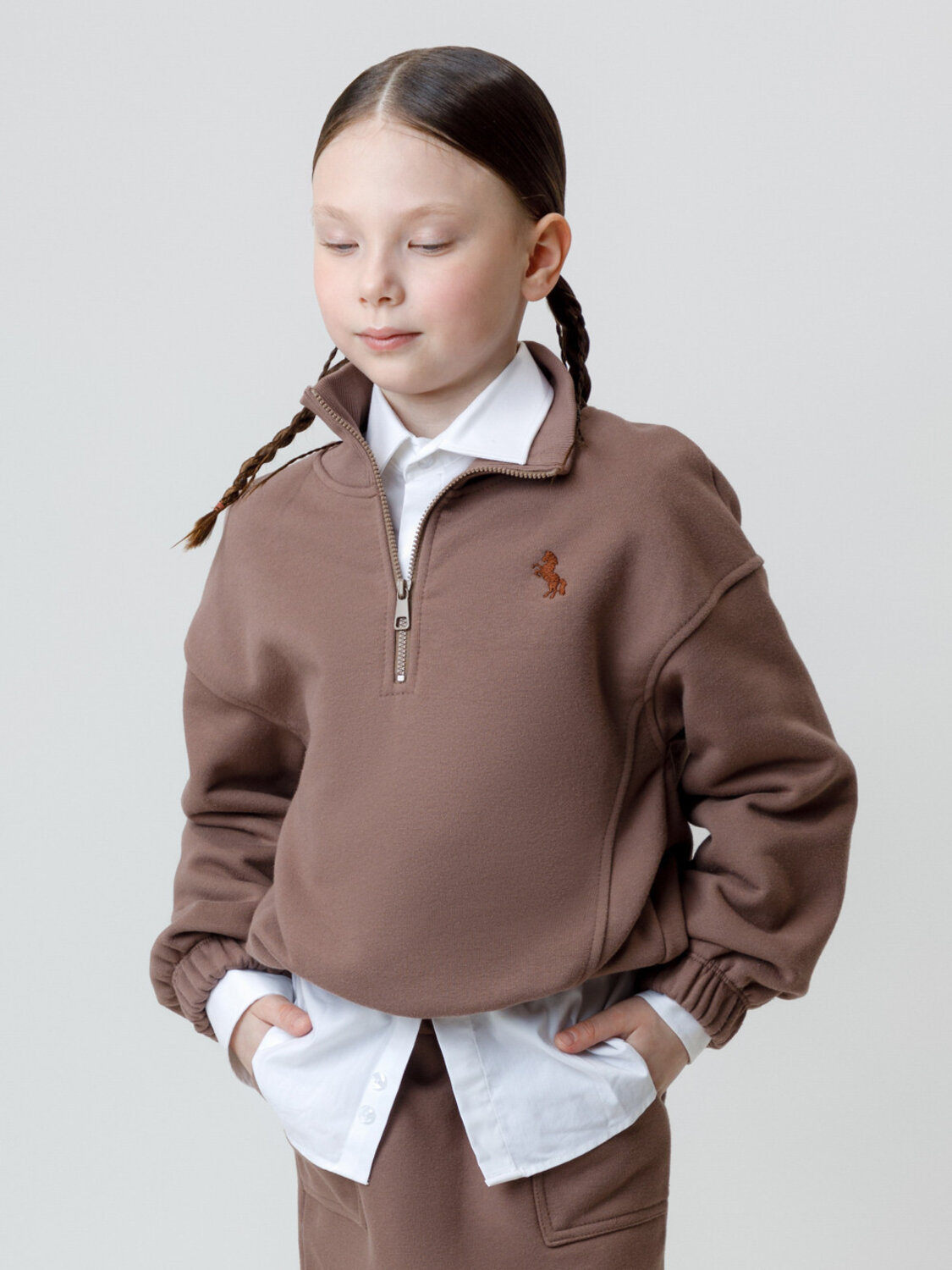 CROCKID Свитшот 571428 КР 302821 кофейный