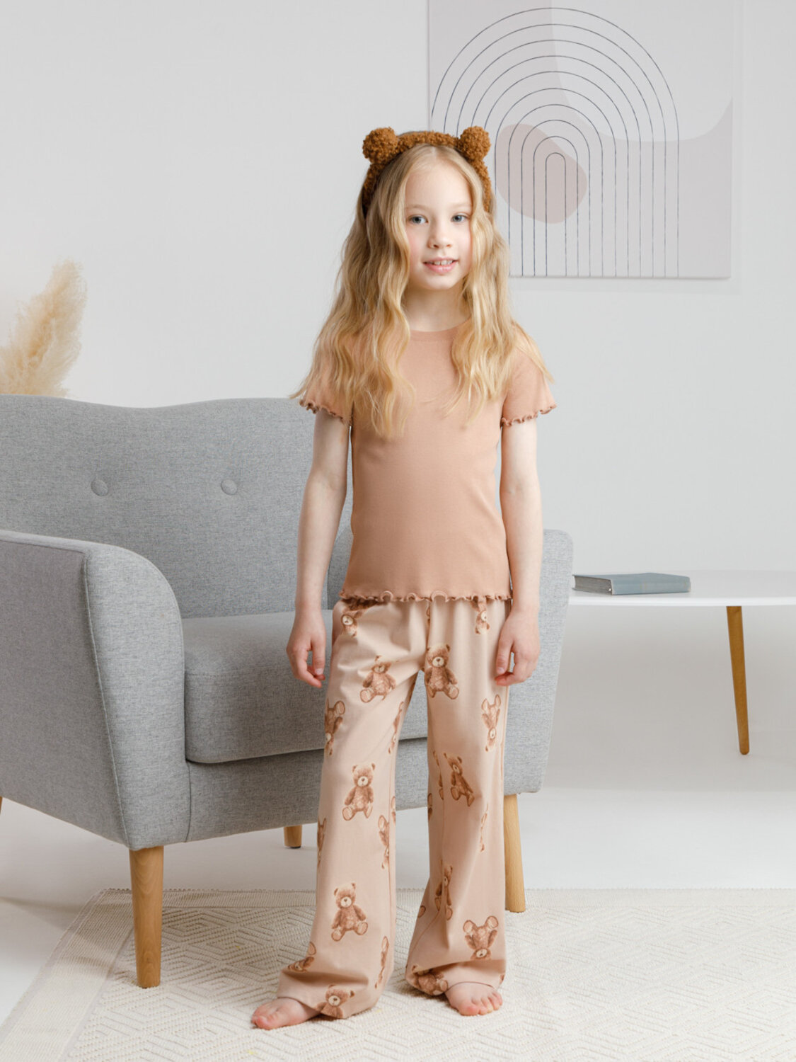 CROCKID Пижама 571450 К 1636 коричневый