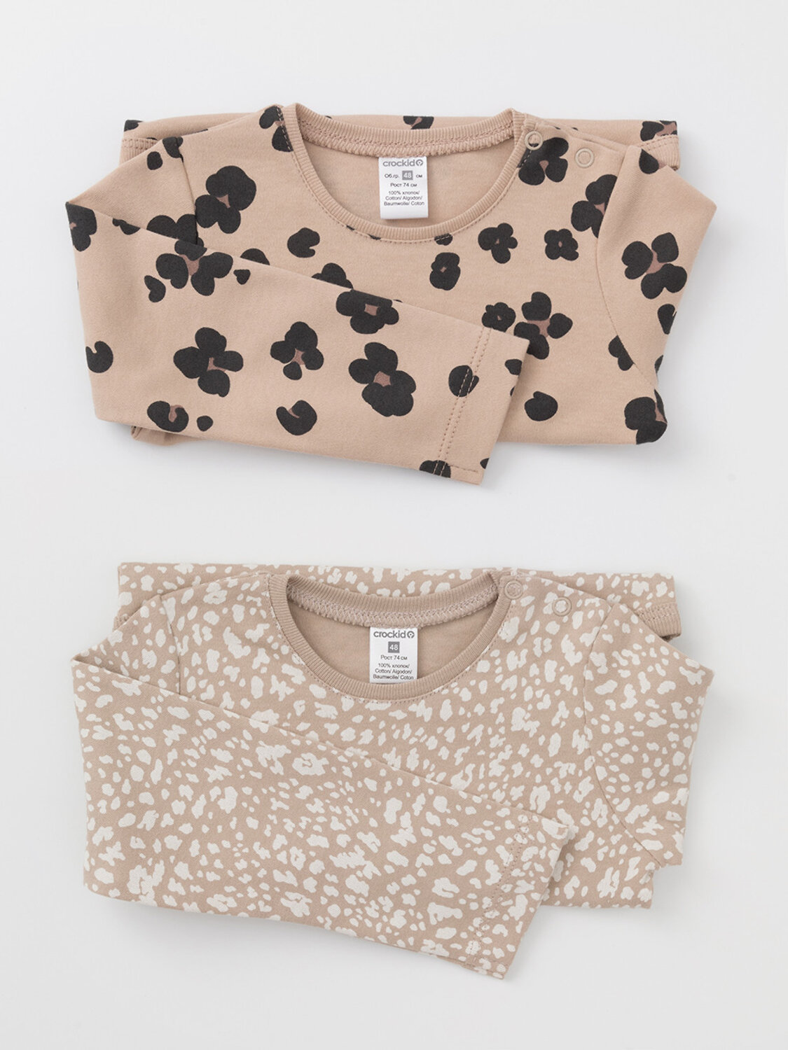 CROCKID Боди 571522 К 6087-2уп бежевый