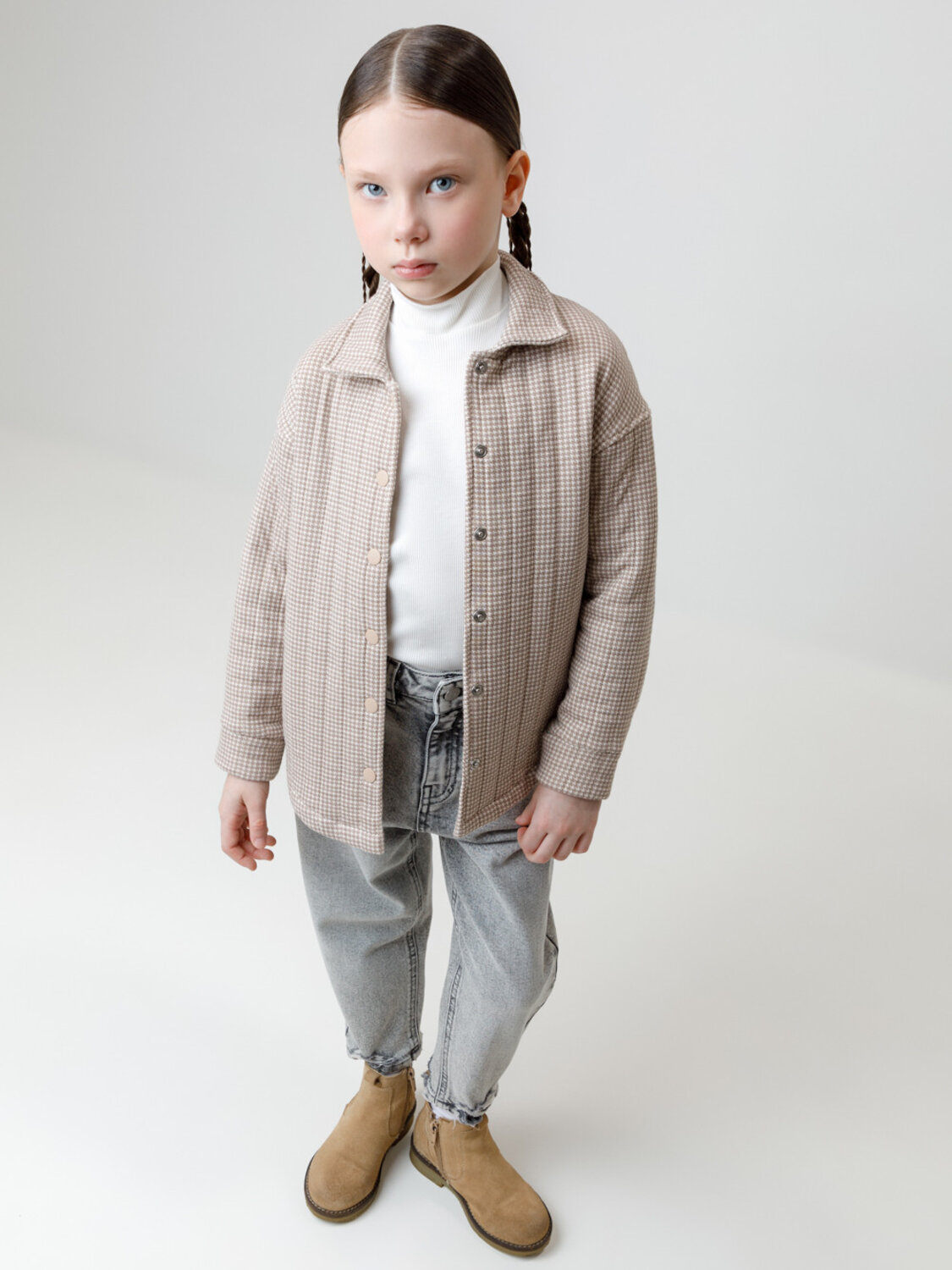 CROCKID Рубашка 571549 КР 302578 бежевый