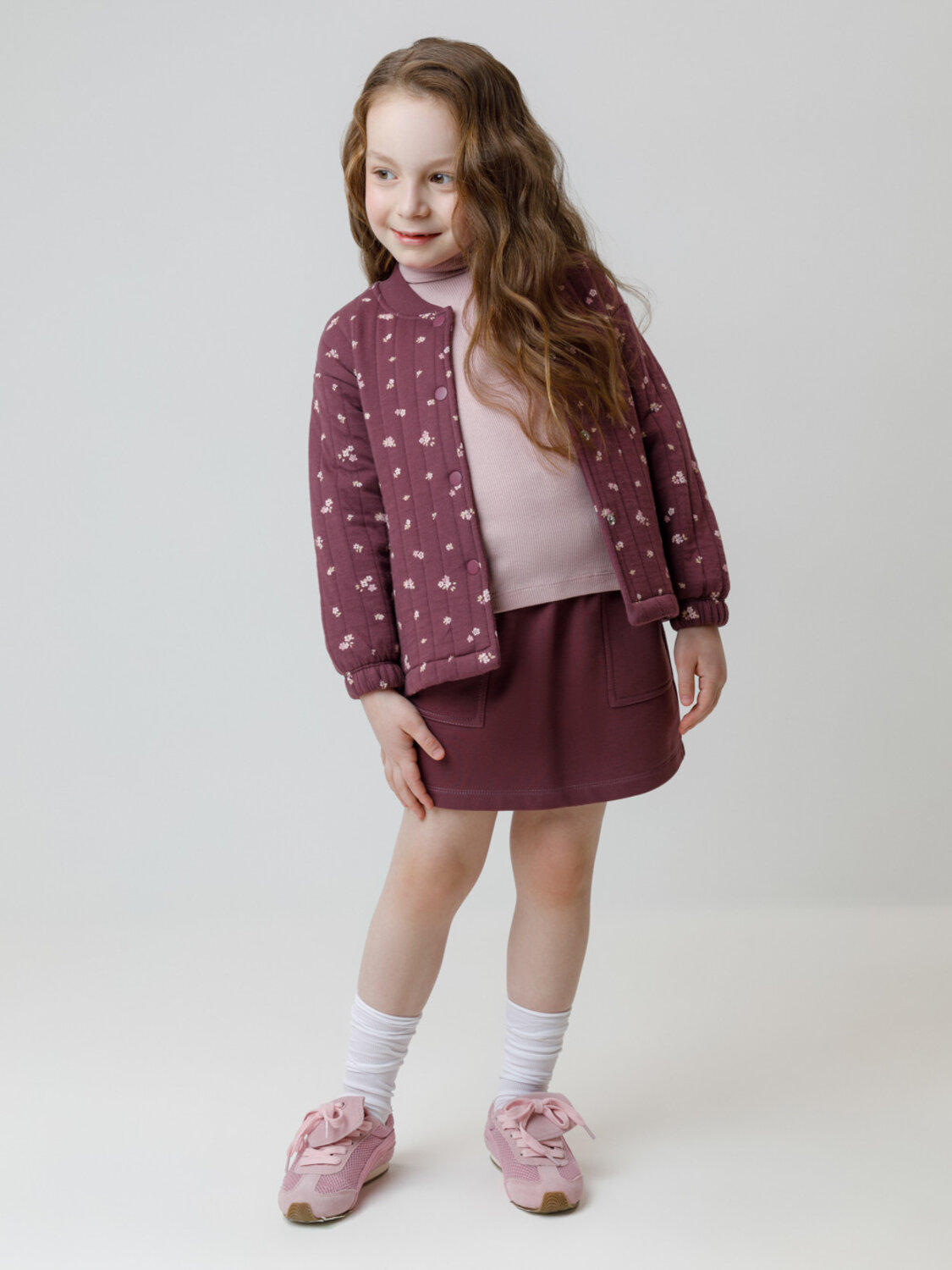 CROCKID Юбка 571618 КР 7149 бордовый