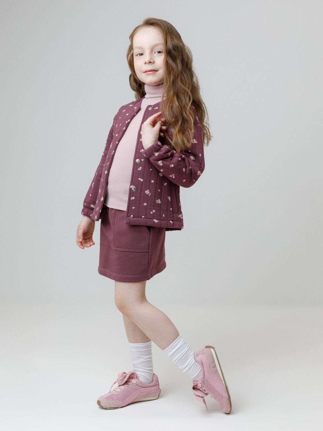 CROCKID Юбка 571618 КР 7149 бордовый