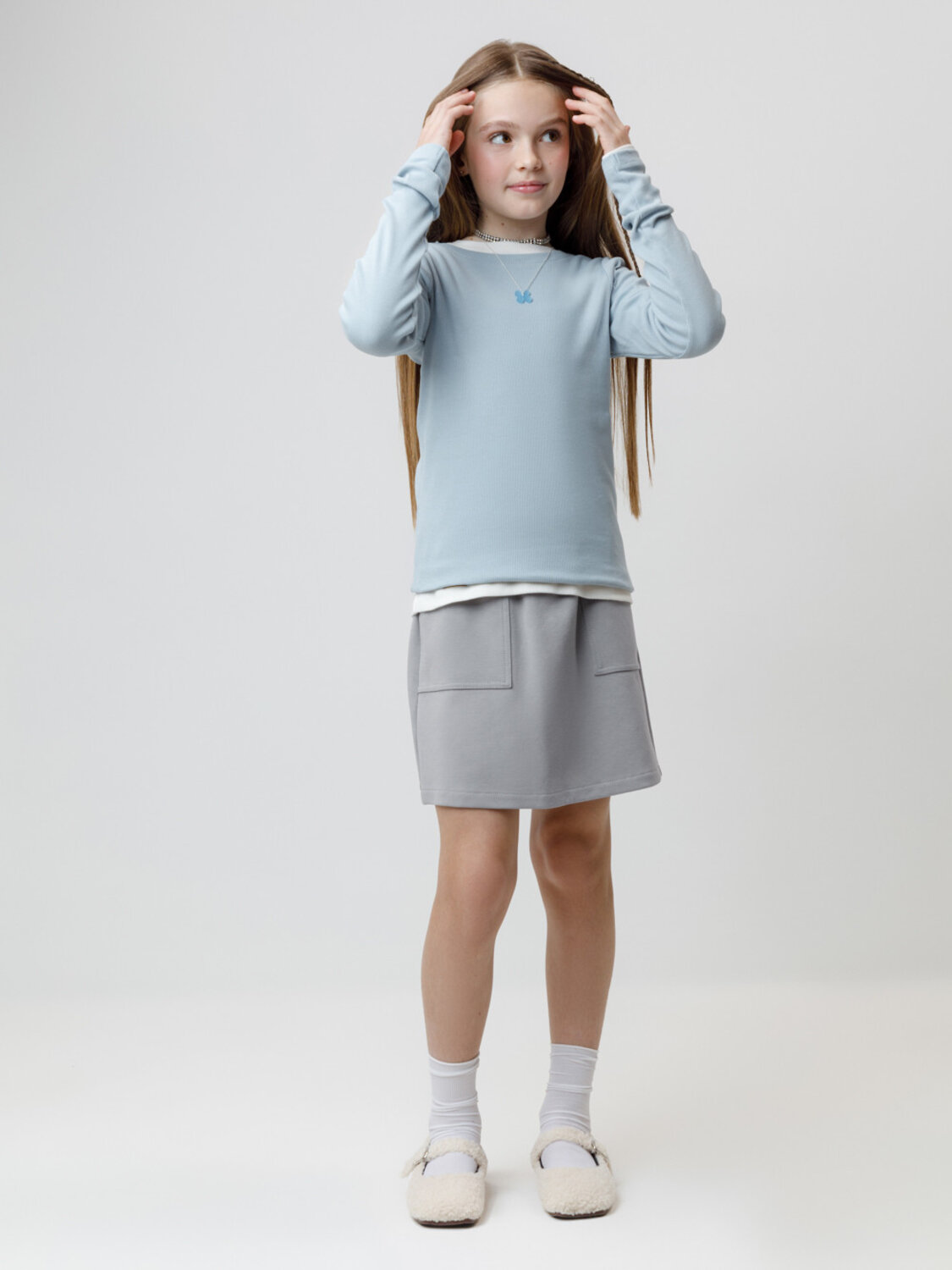 CROCKID Юбка 571624 КР 7153 серый