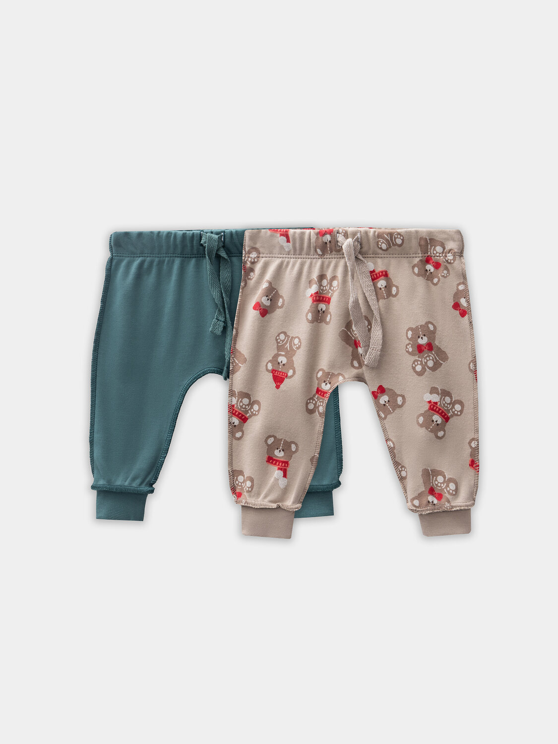 MARK FORMELLE Ползунки 571649 85113-1-2 НГ мишутки на бежевом +изумруд