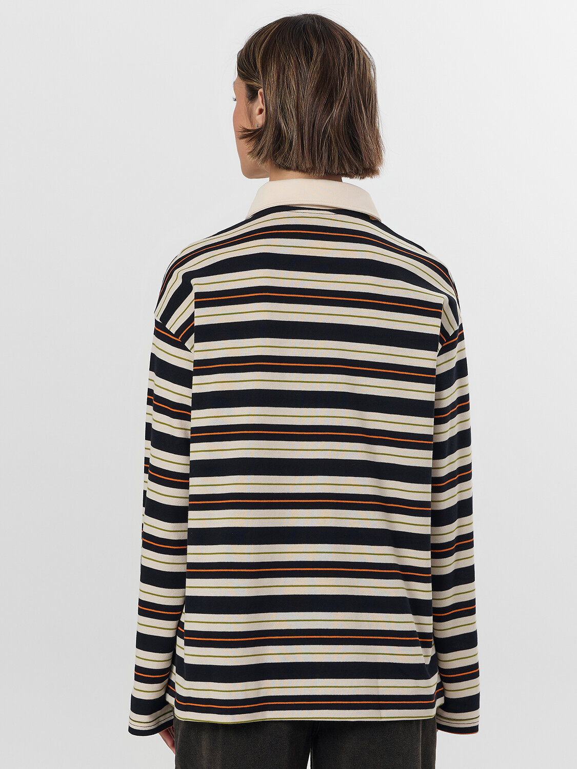 MARK FORMELLE Поло 571660 122877 молочно -оранжевая полоска