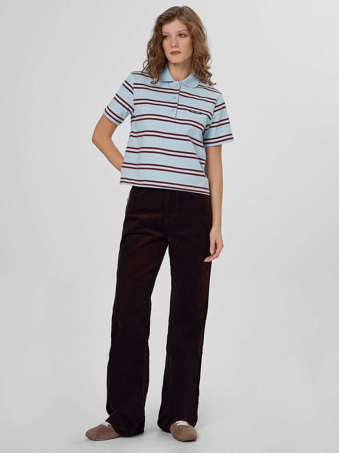 MARK FORMELLE Поло 571661 112900 бордово -голубая полоска