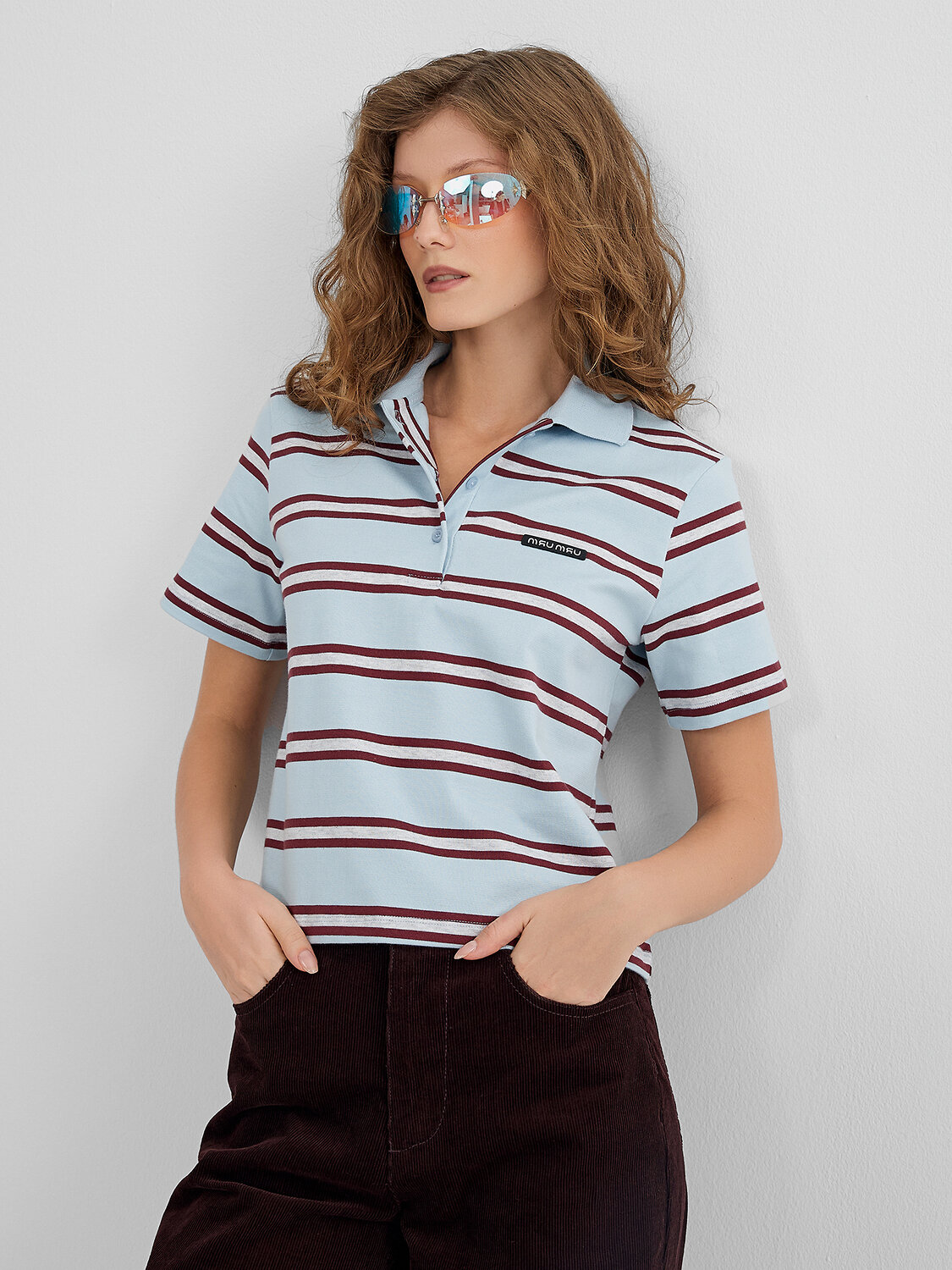 MARK FORMELLE Поло 571661 112900 бордово -голубая полоска