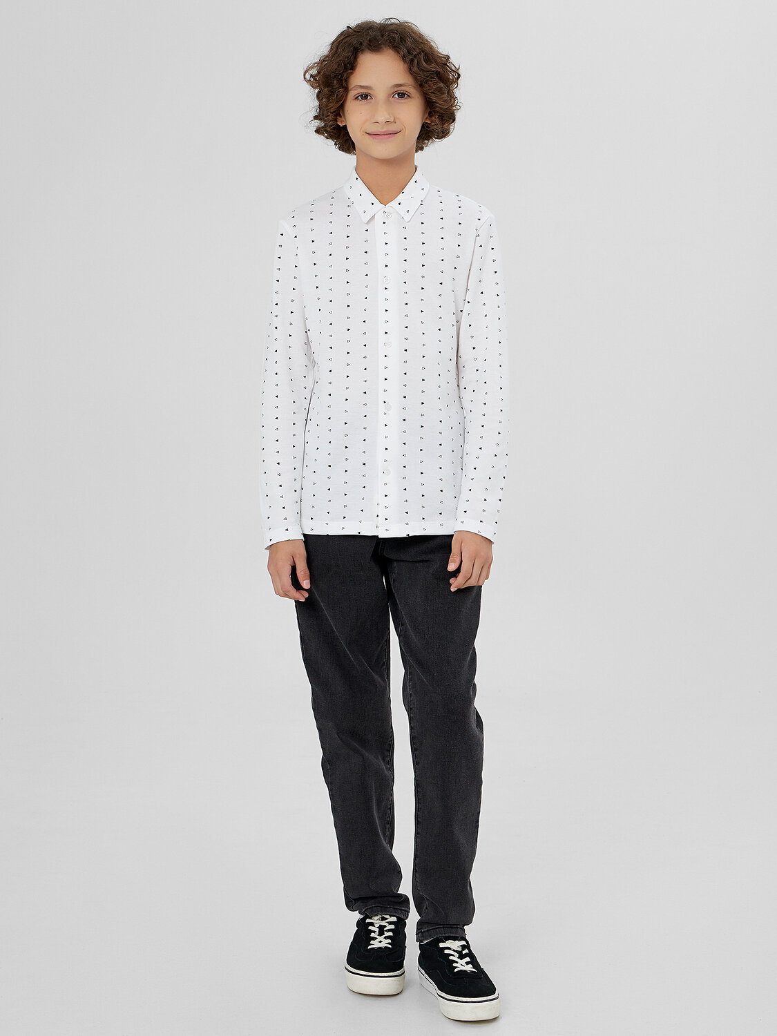 MARK FORMELLE Рубашка 571673 123432/1 геометрия на белом