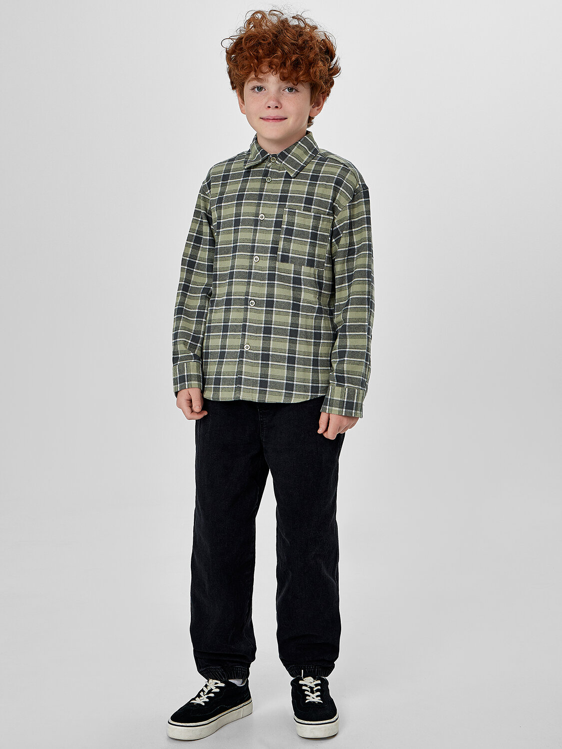 MARK FORMELLE Рубашка 571674 123484 зеленая клетка