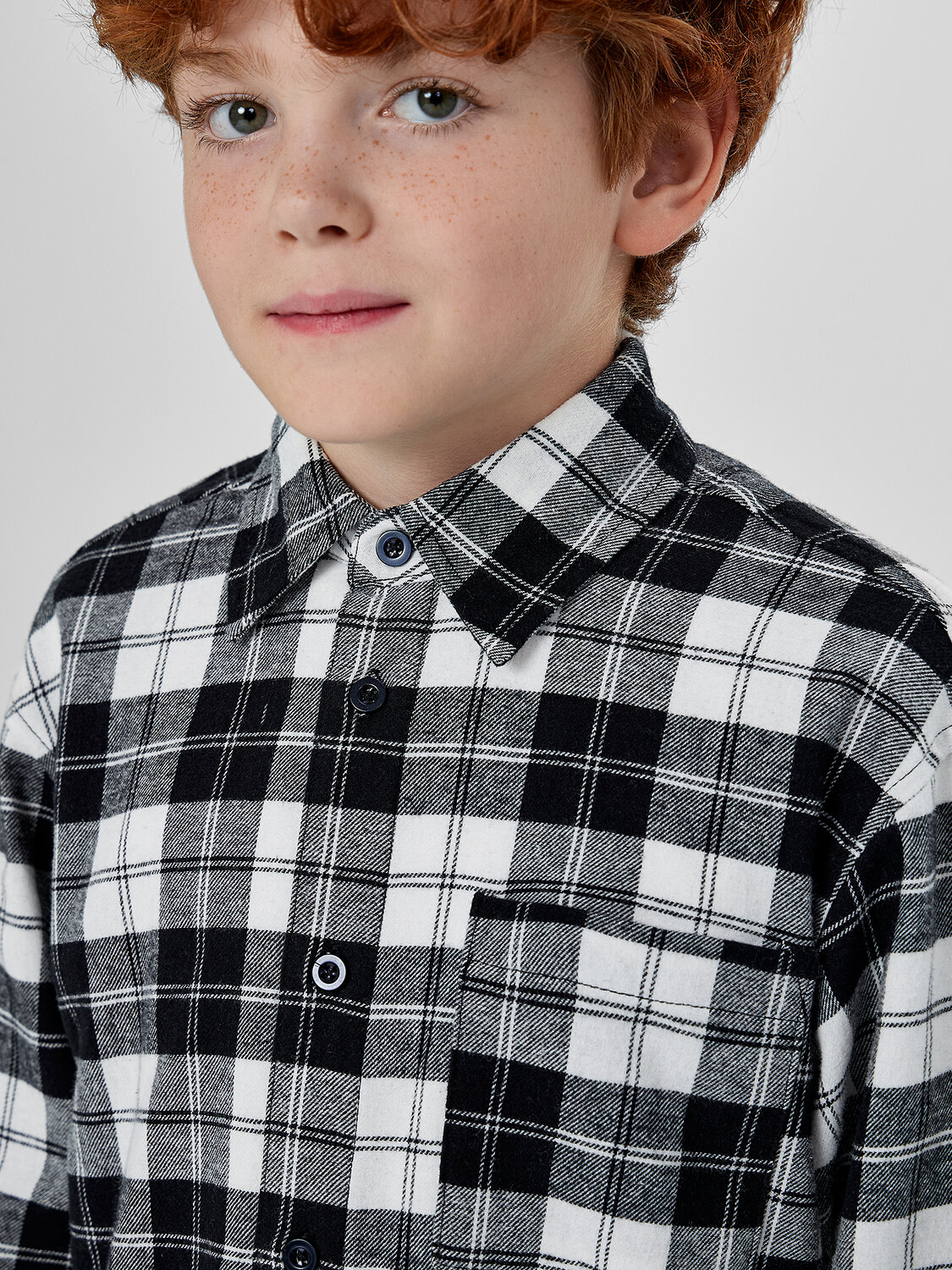 MARK FORMELLE Рубашка 571675 123484 черно -белая клетка