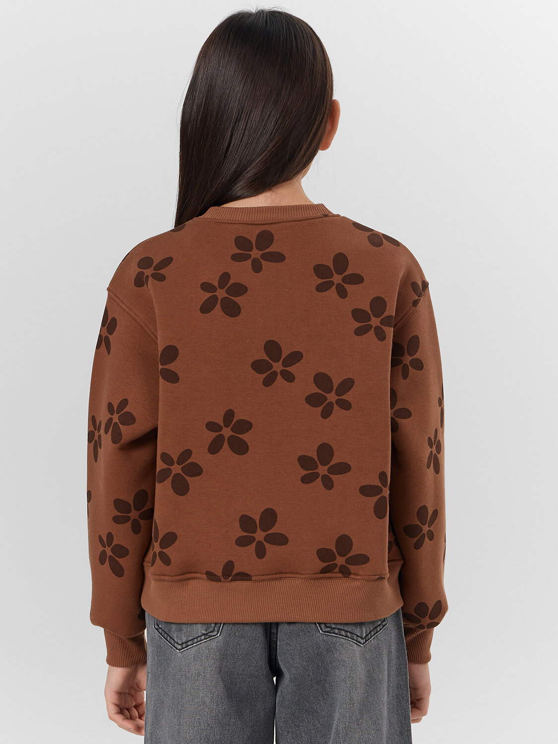 MARK FORMELLE Свитшот 571688 127982 цветочки на коричневом