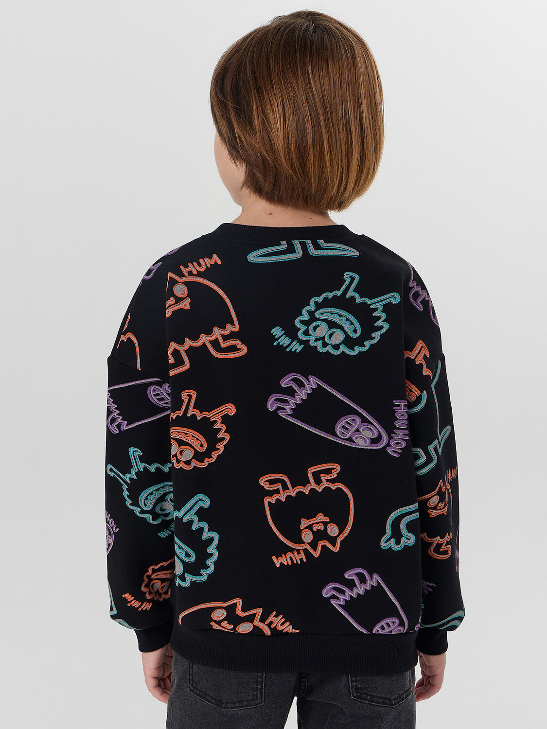 MARK FORMELLE Свитшот 571694 123466 призраки на черном