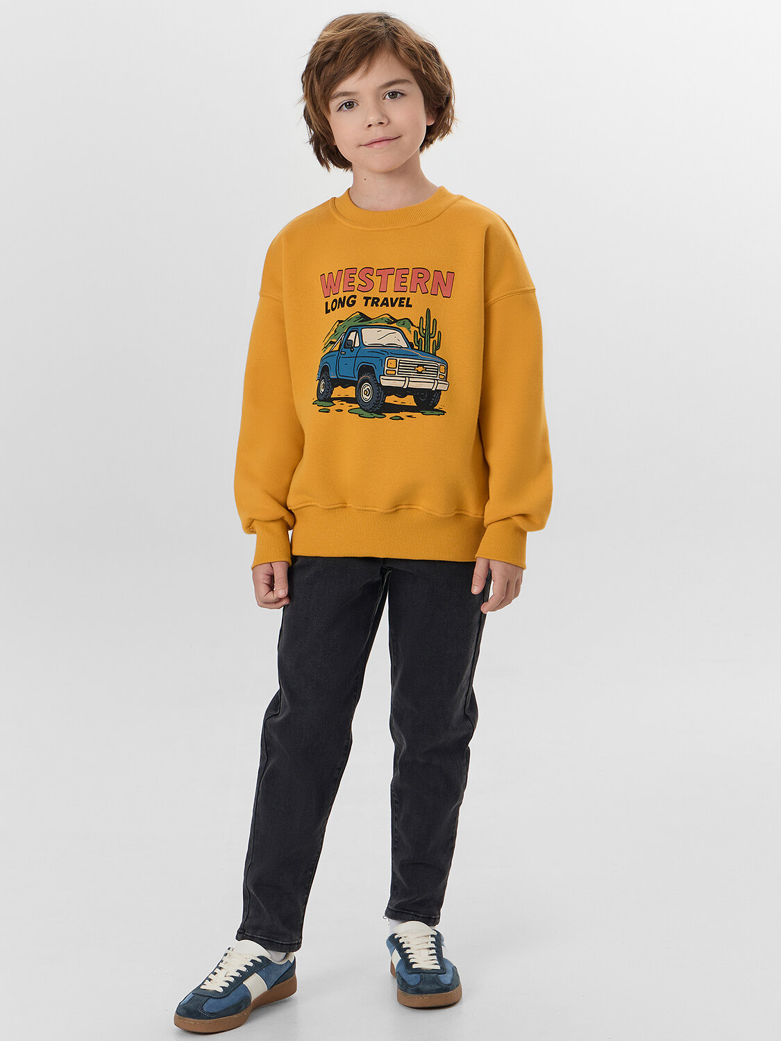 MARK FORMELLE Свитшот 571695 123487 охра +печать