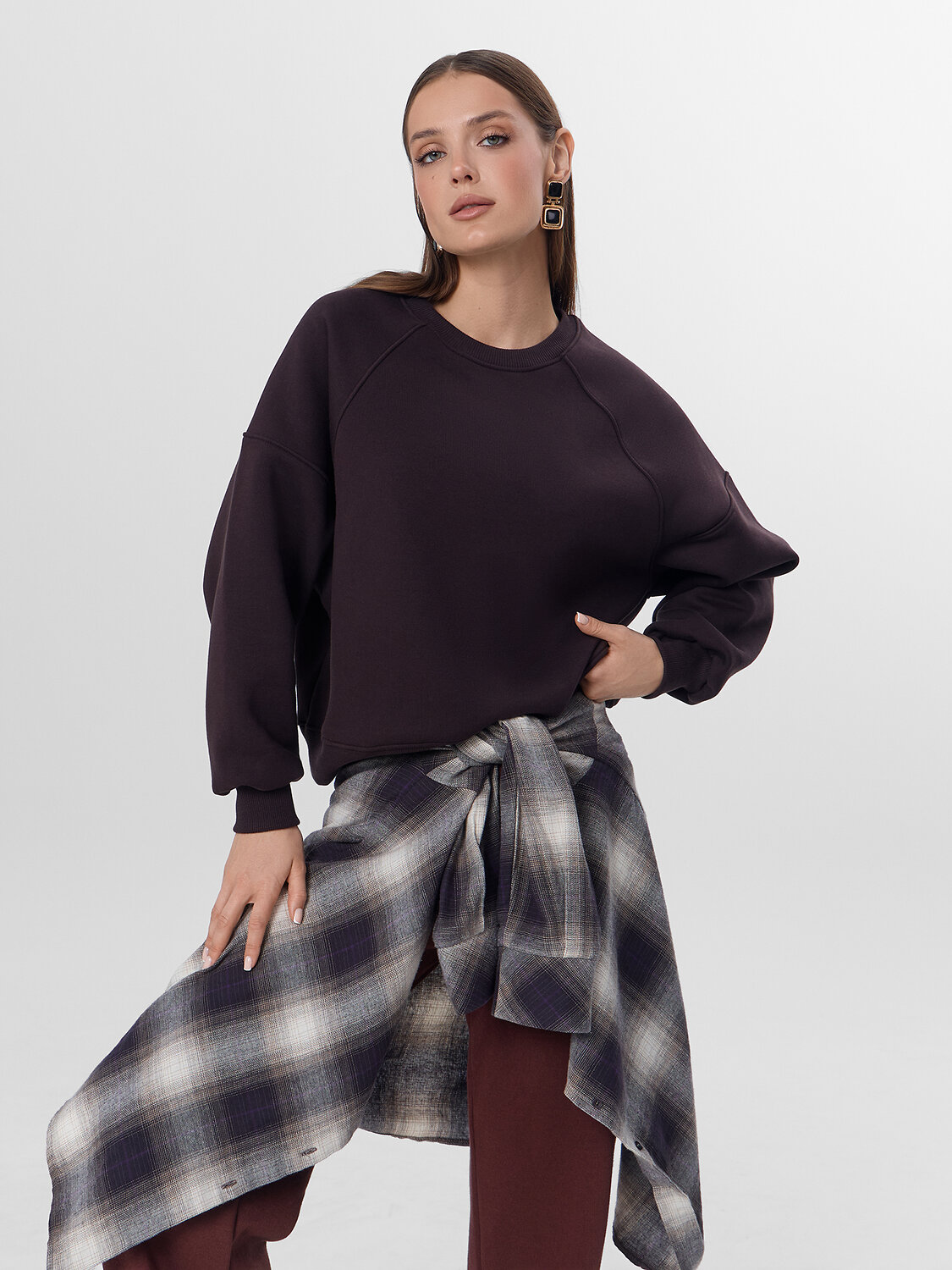 MARK FORMELLE Свитшот 571699 122778/1 коричневый