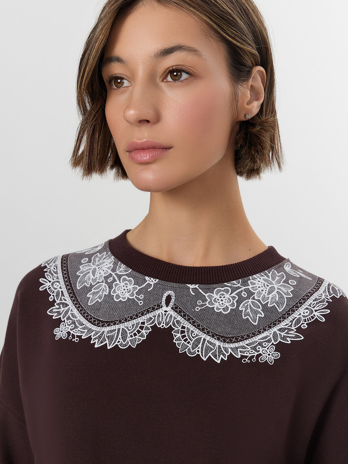 MARK FORMELLE Свитшот 571701 122813/1 коричневый +печать