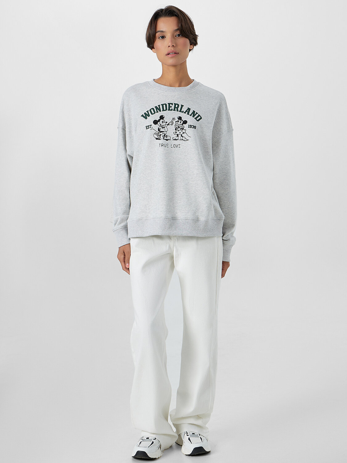 MARK FORMELLE Свитшот 571703 122813/1 серый меланж+печать