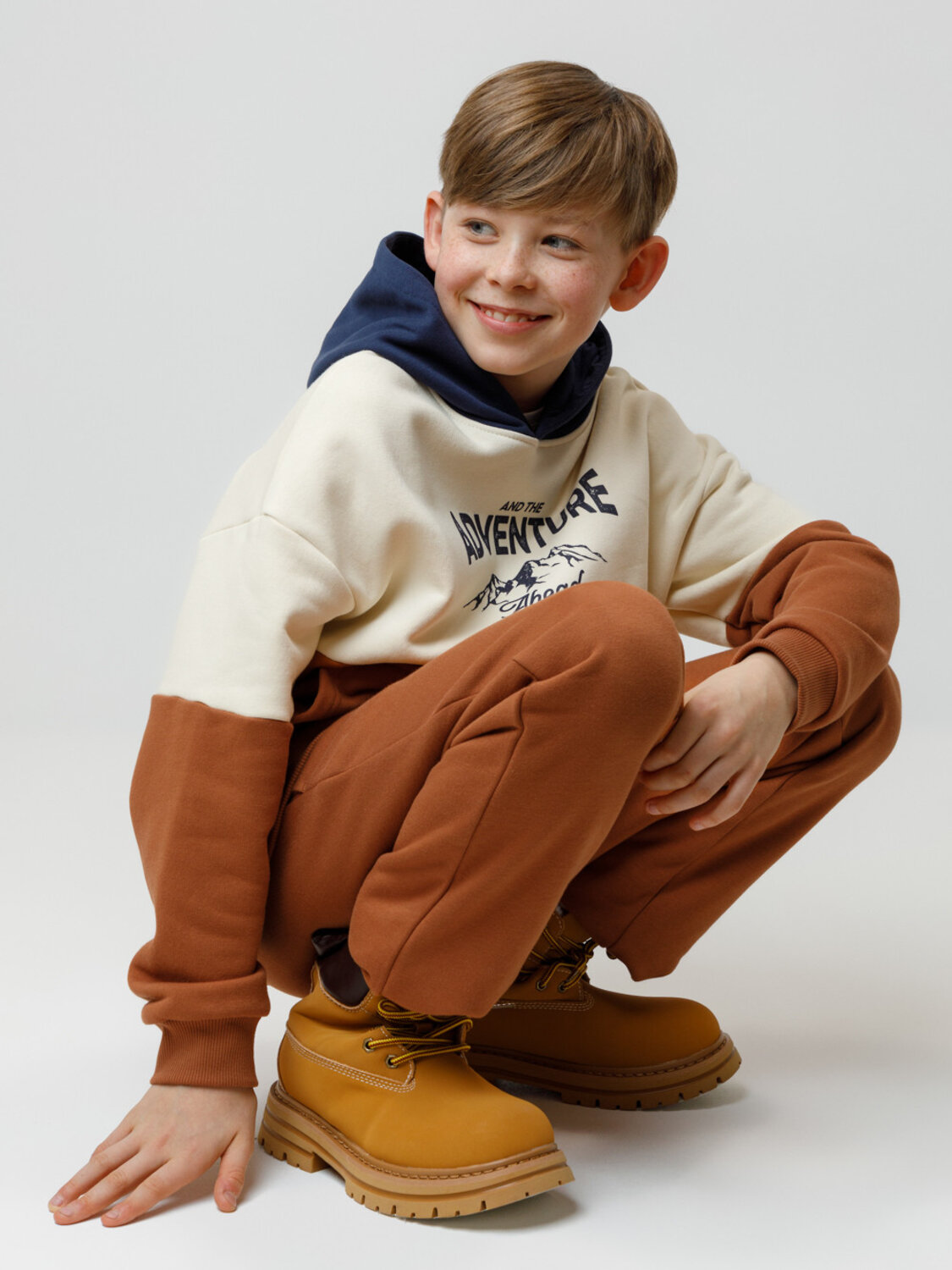 CROCKID Худи 571723 КР 302214 коричневый