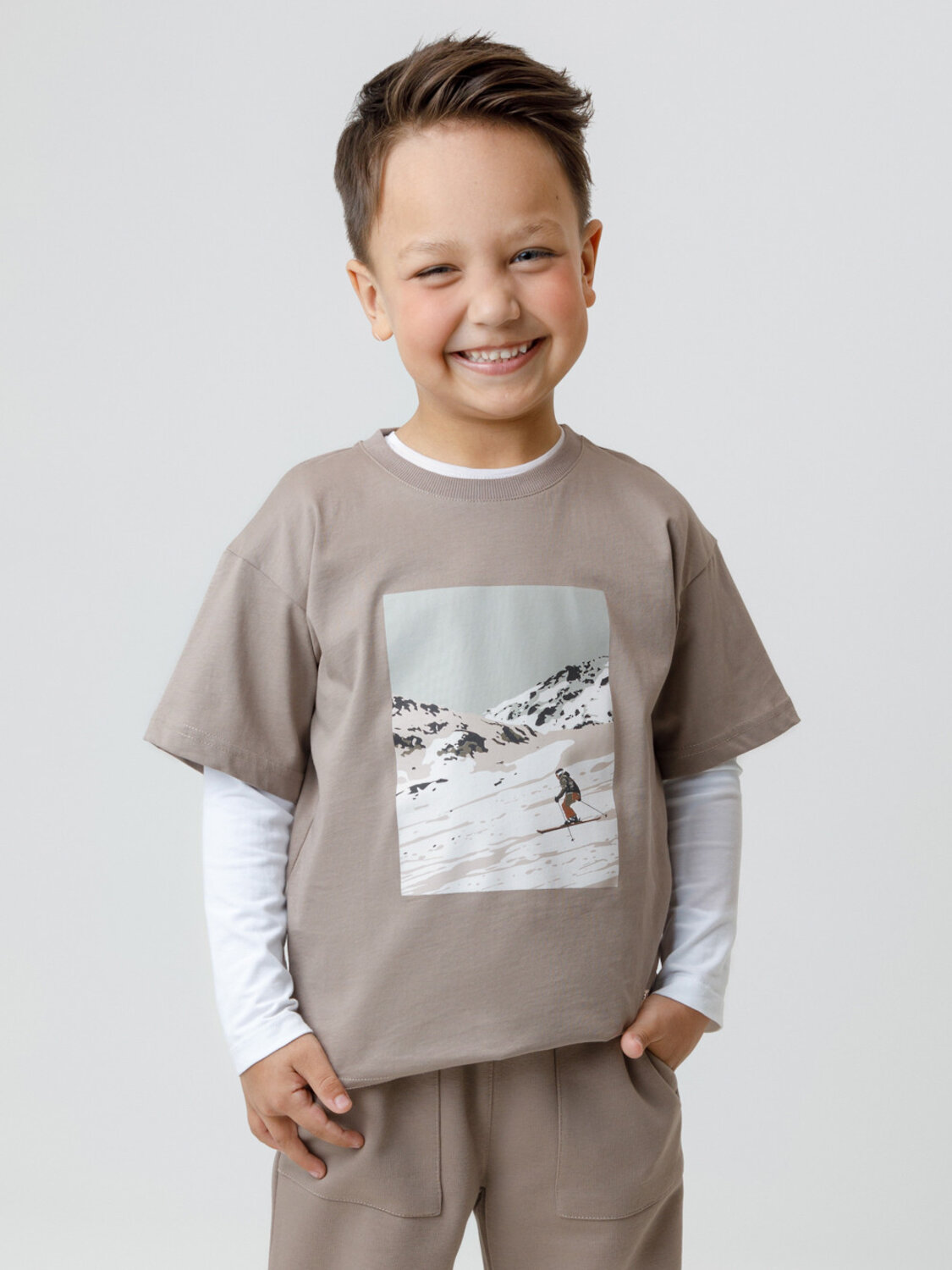 CROCKID Футболка 571728 КР 302799 коричневый