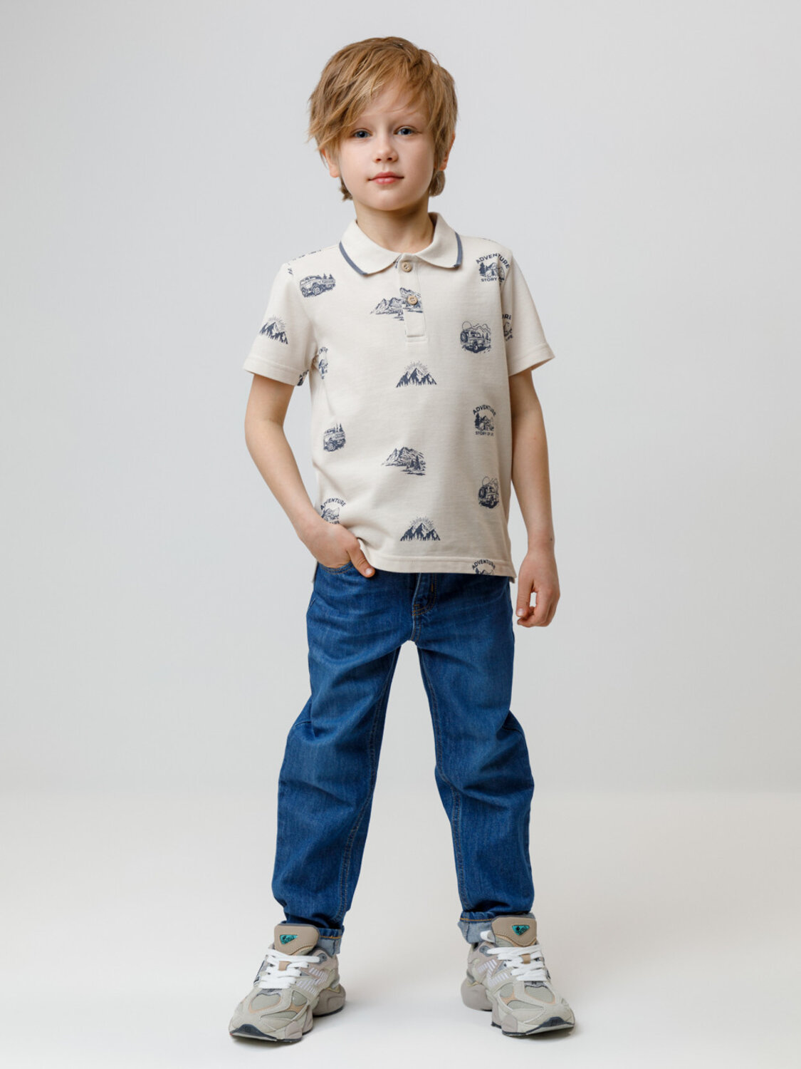 CROCKID Поло 571776 КР 302416 бежевый