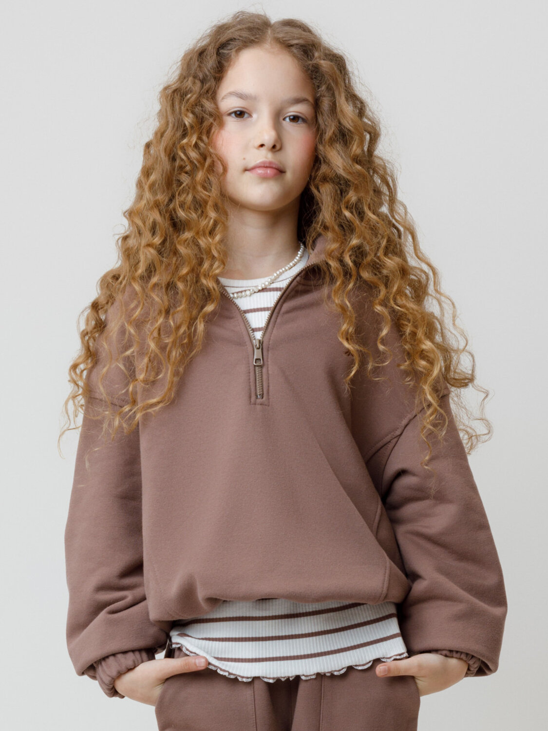 CROCKID Свитшот 571787 КР 302821 кофейный