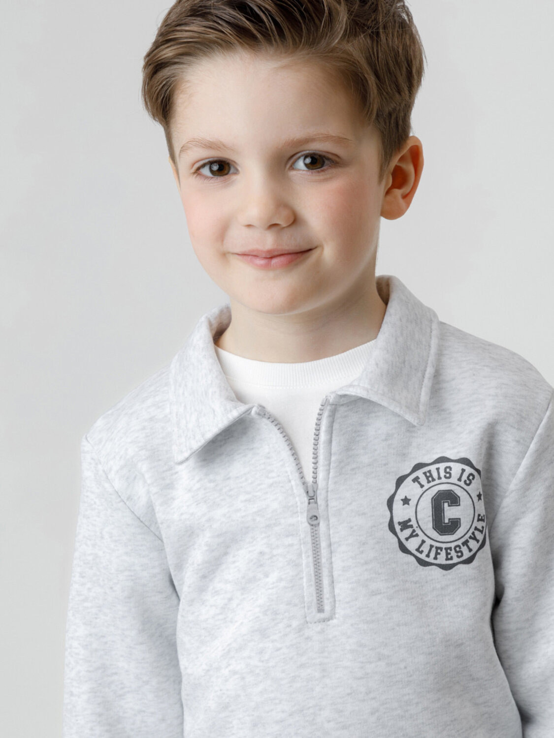 CROCKID Свитшот 571794 КР 302798 светло-серый5